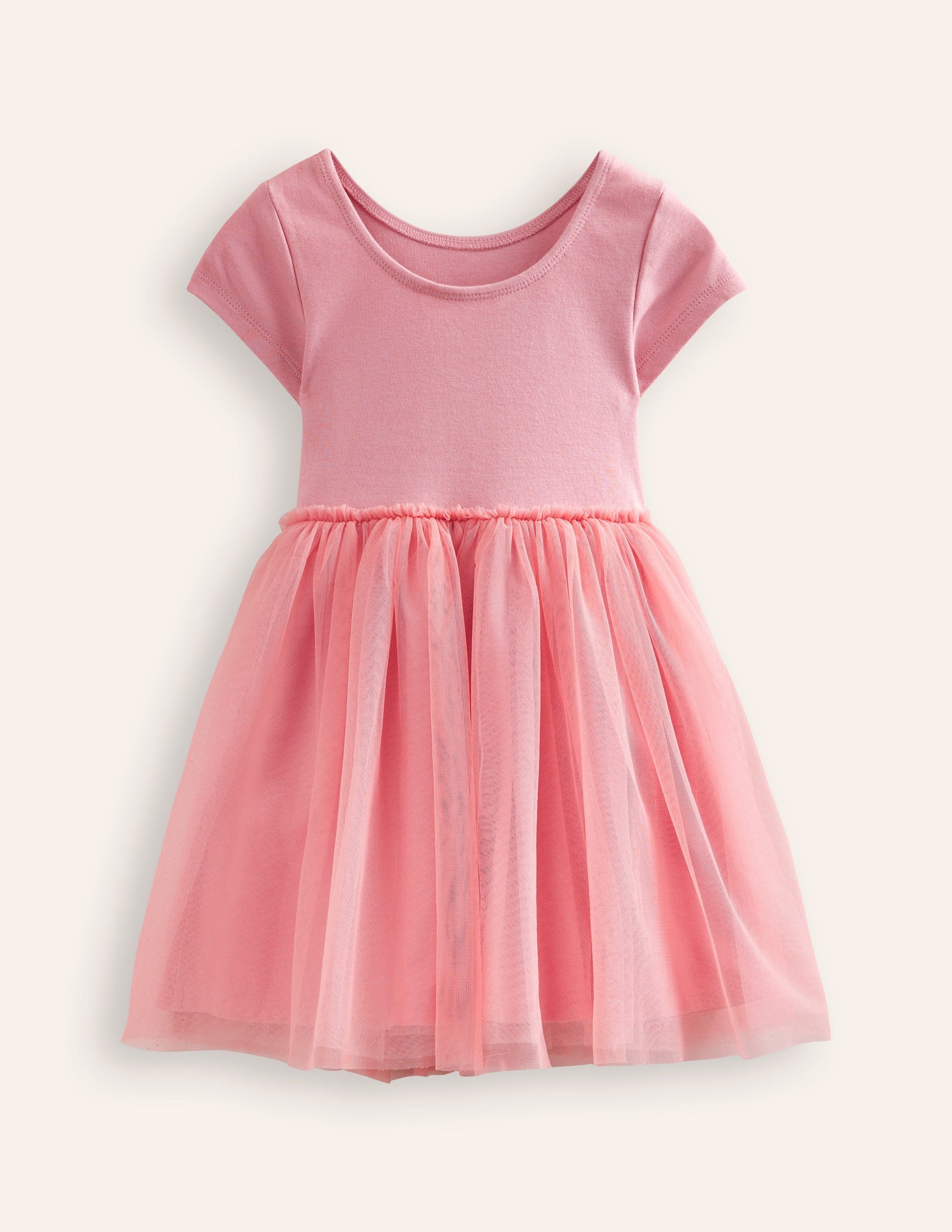 Katie Appliqué Tulle Dress-Almond Pink Unicorns-2