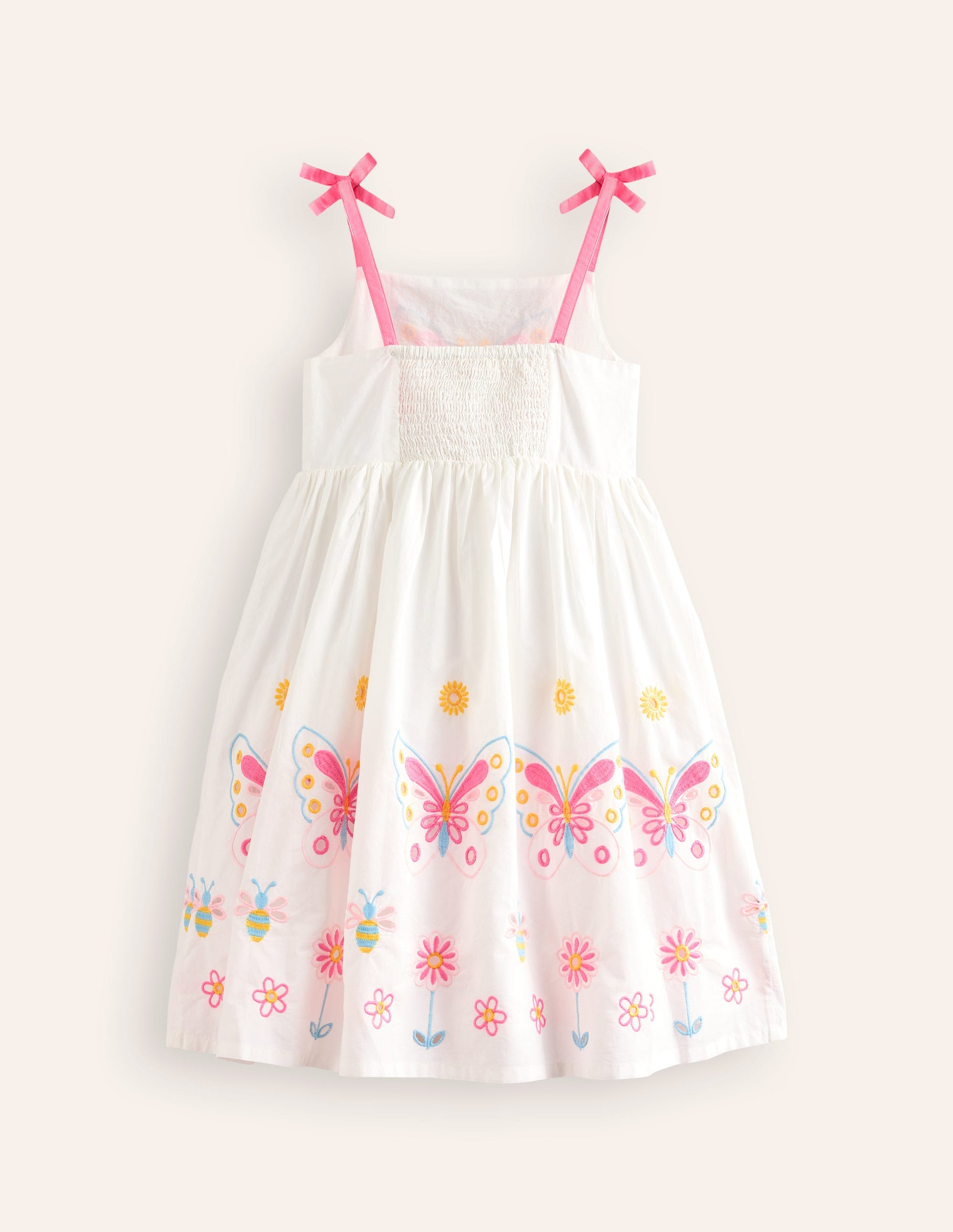 Broderie Butterflies Dress-Vanilla Pod Ivory-2