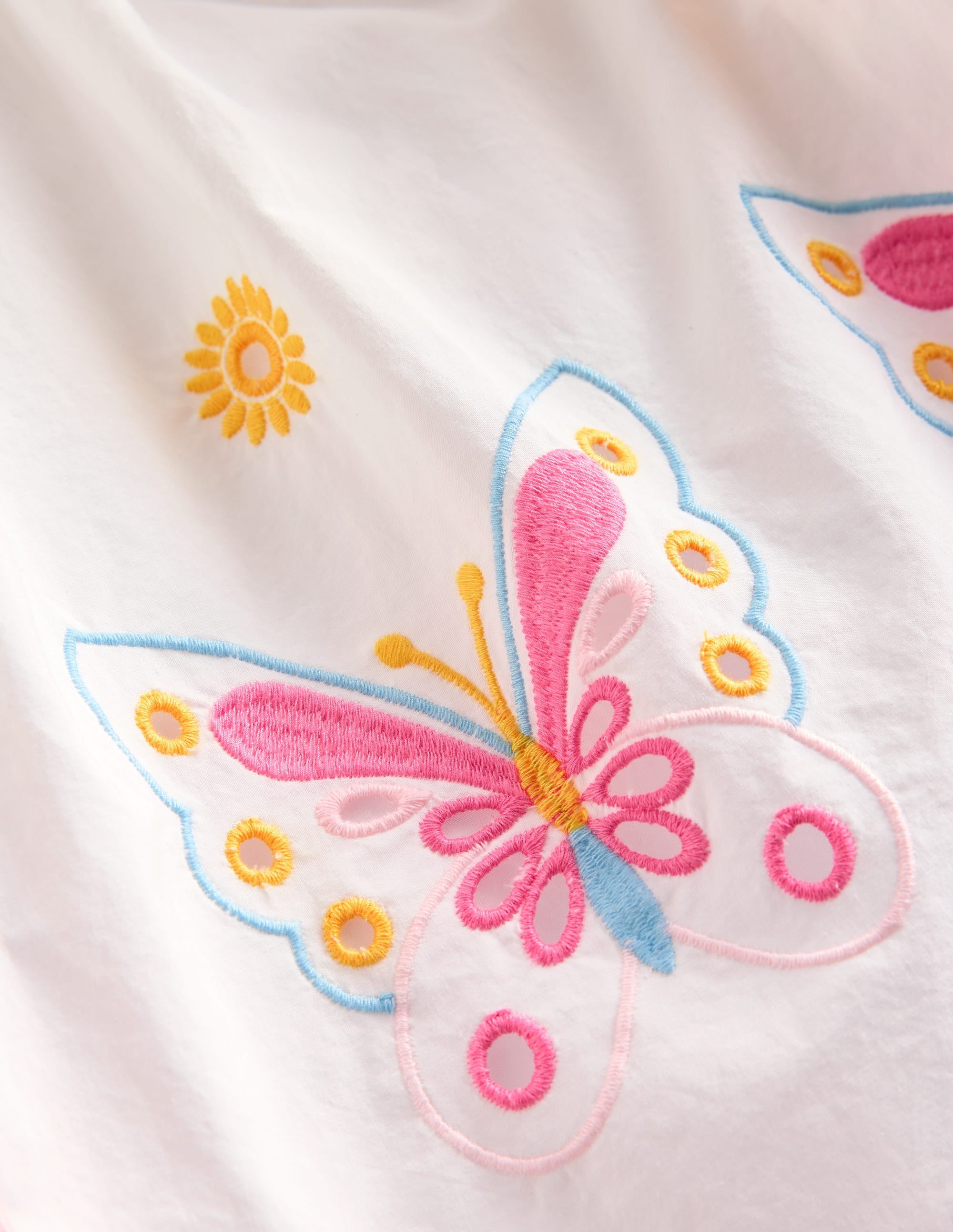 Broderie Butterflies Dress-Vanilla Pod Ivory - Image 3