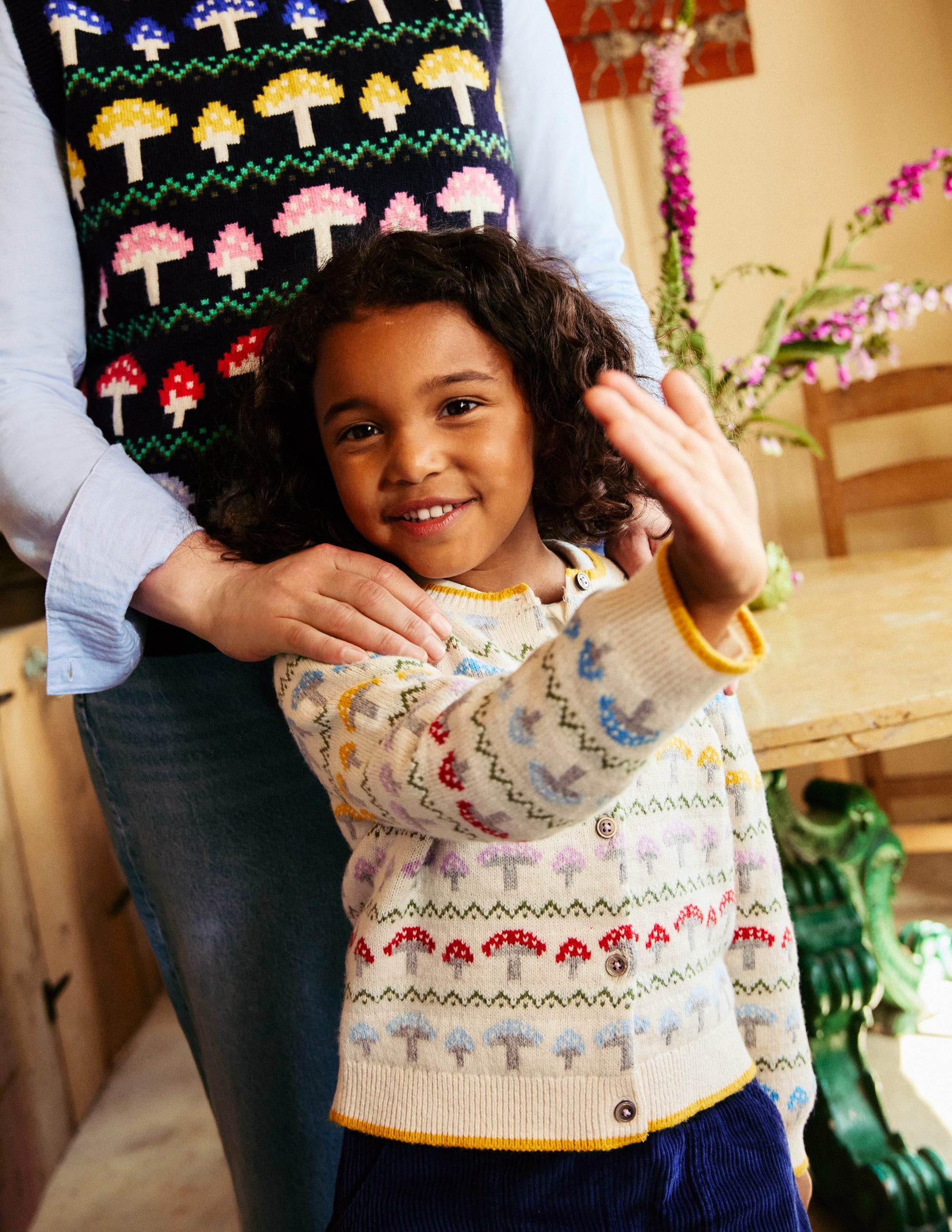 Edie Fair Isle Cardigan-Ecru Toadstool Fair Isle - Image 10