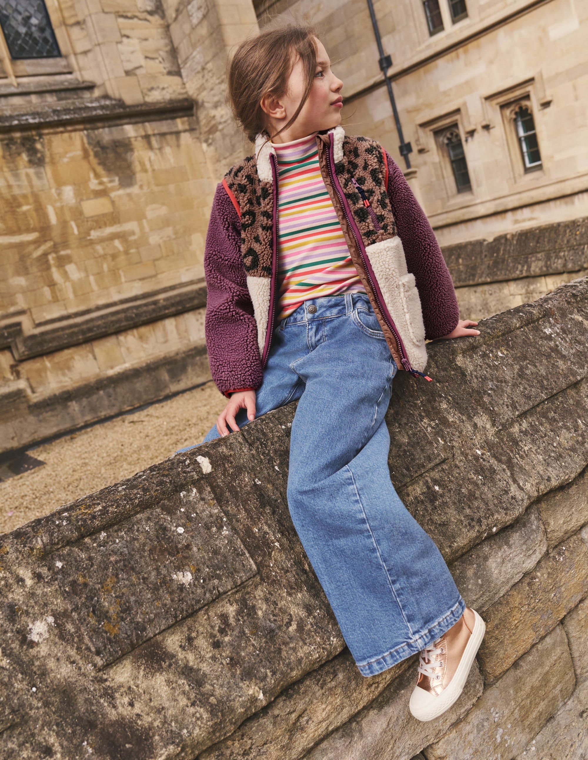 2-in-1 Borg Jacket-Leopard/ Aster Purple - Image 6