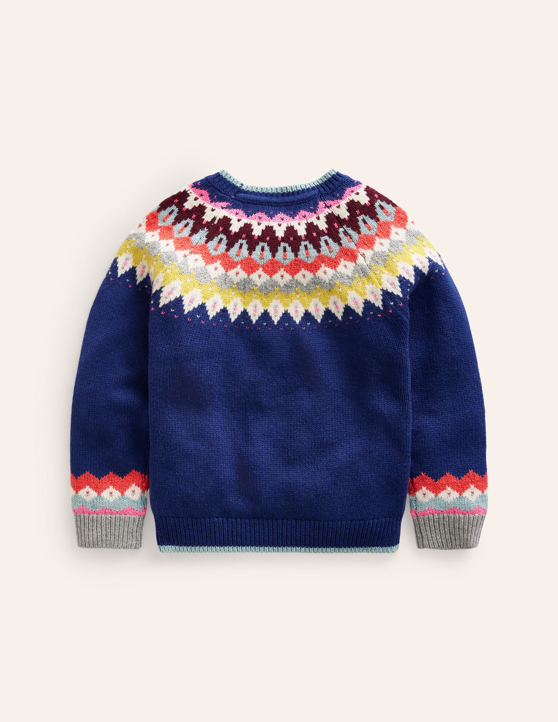 Eleanor Fair Isle Jumper-Sapphire Blue-2