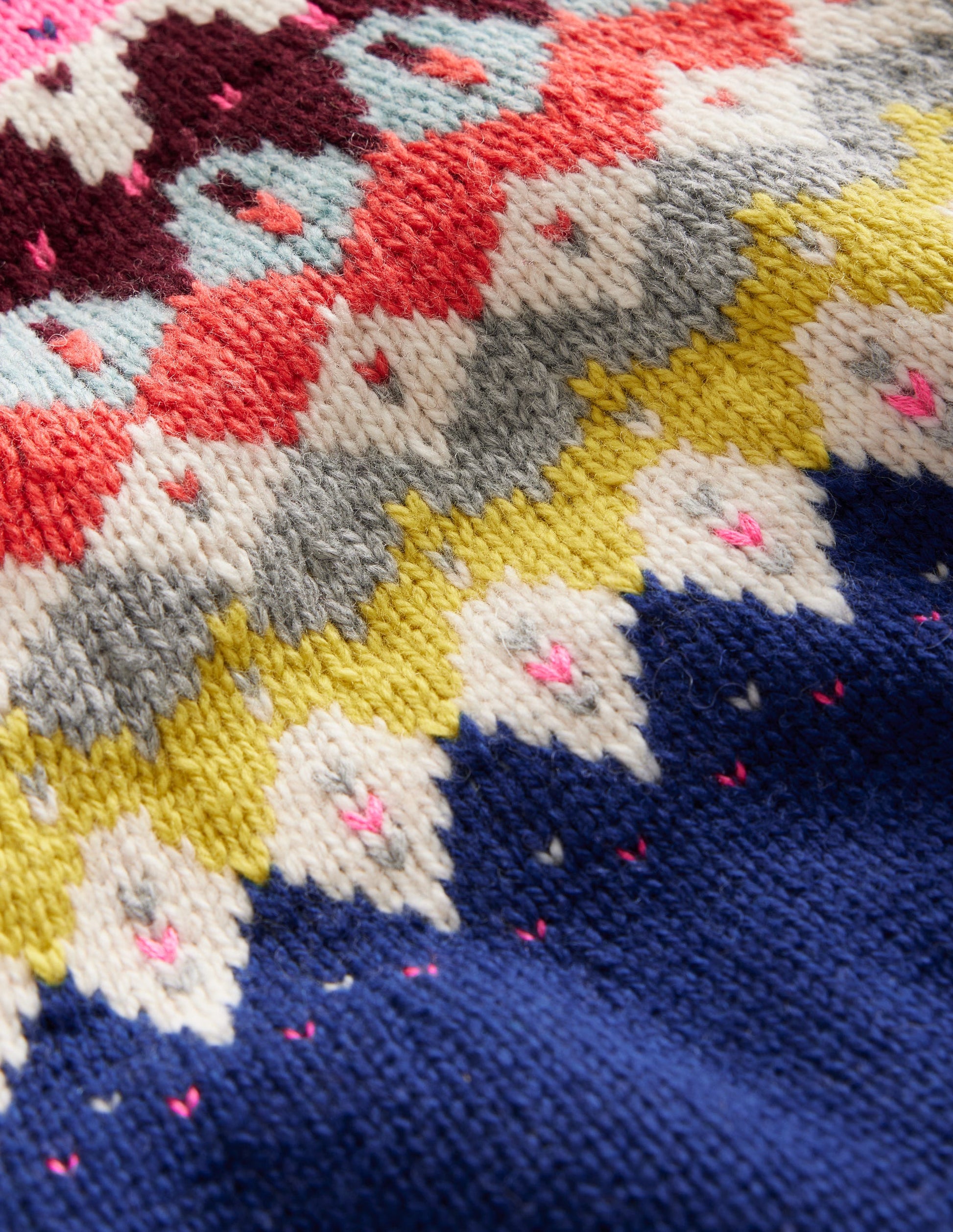 Eleanor Fair Isle Jumper-Sapphire Blue-3