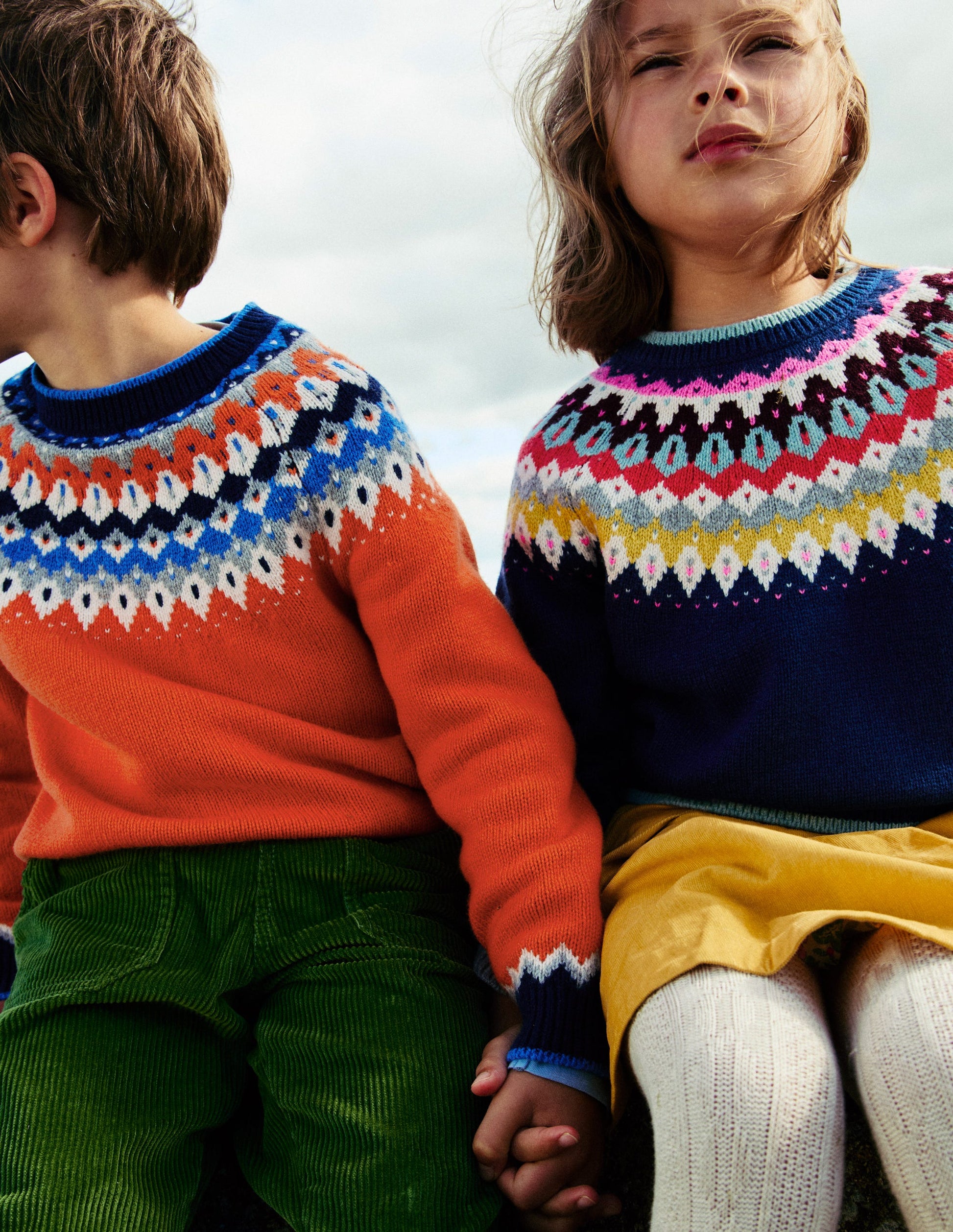 Eleanor Fair Isle Jumper-Sapphire Blue-8
