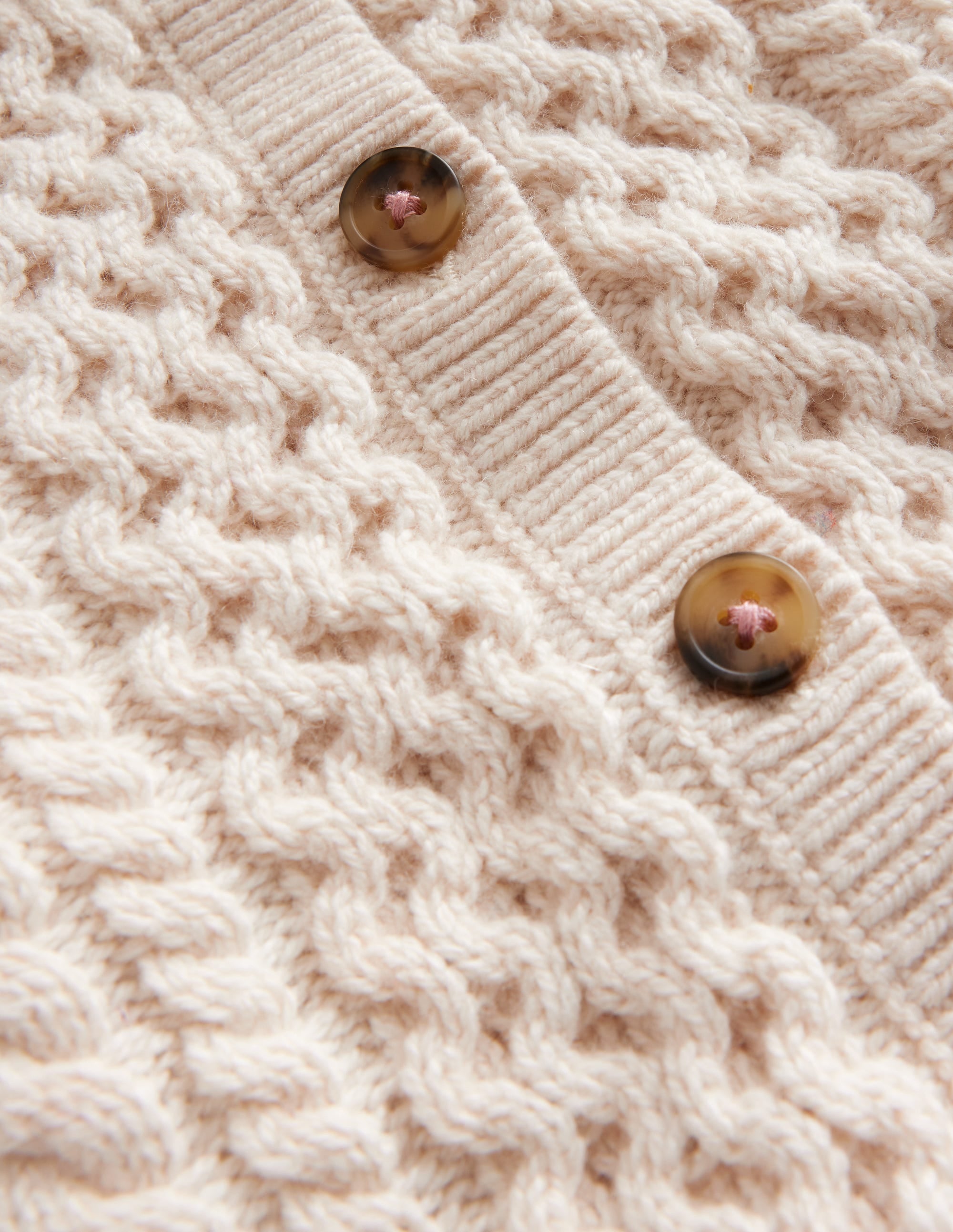 Cable Cardigan-Ecru - Image 3