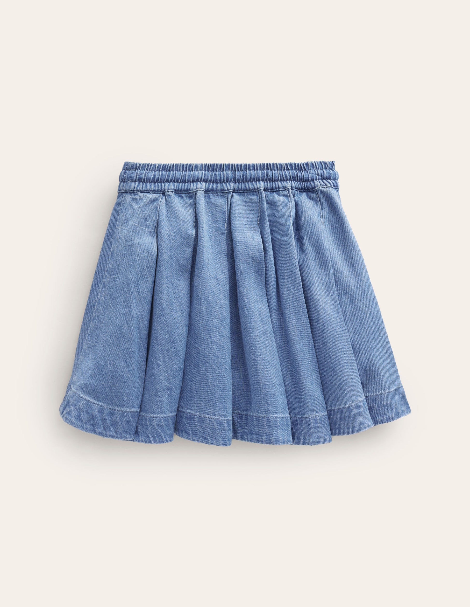 Pull-On Twirly Pleated Skirt-Light Vintage-2
