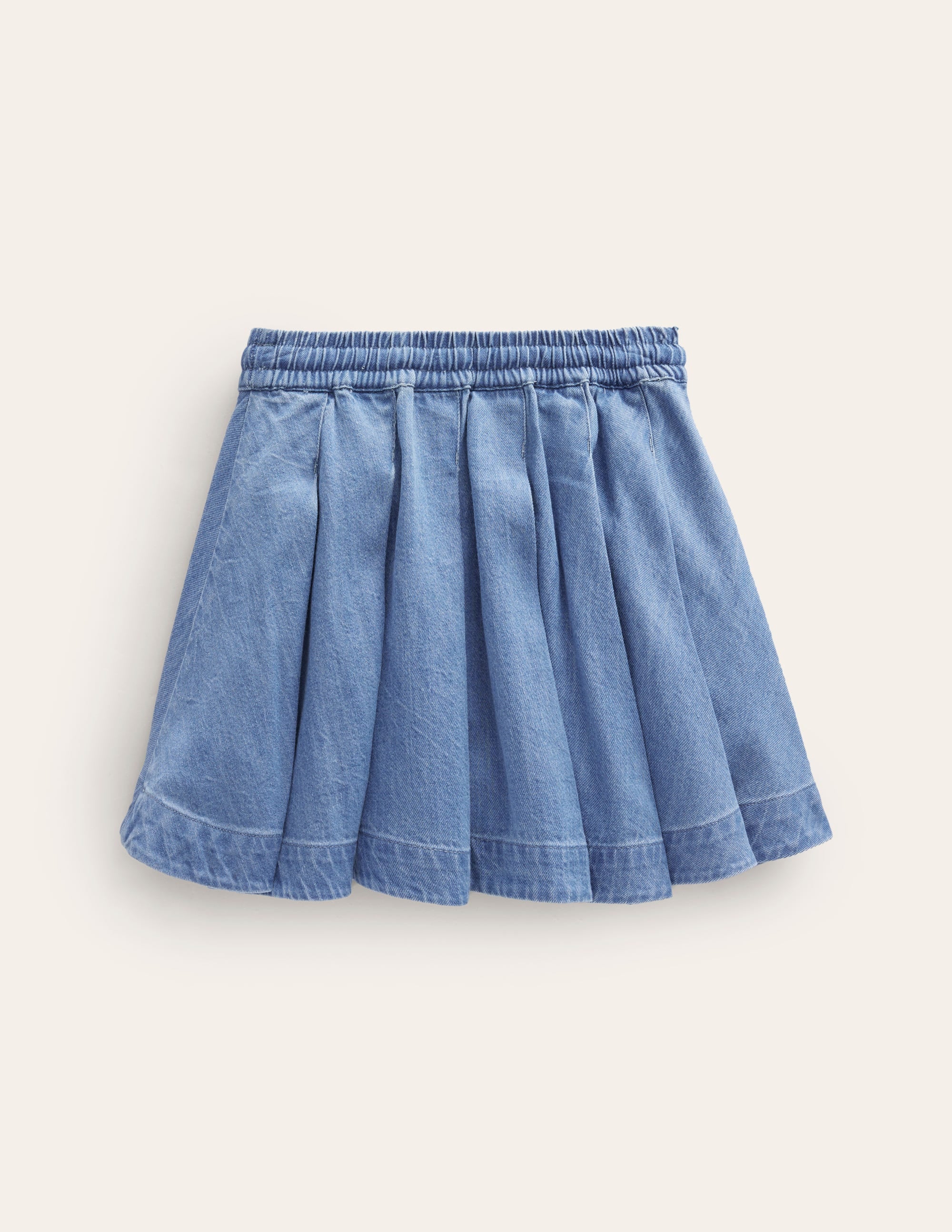 Pull-On Twirly Pleated Skirt-Light Vintage - Image 2