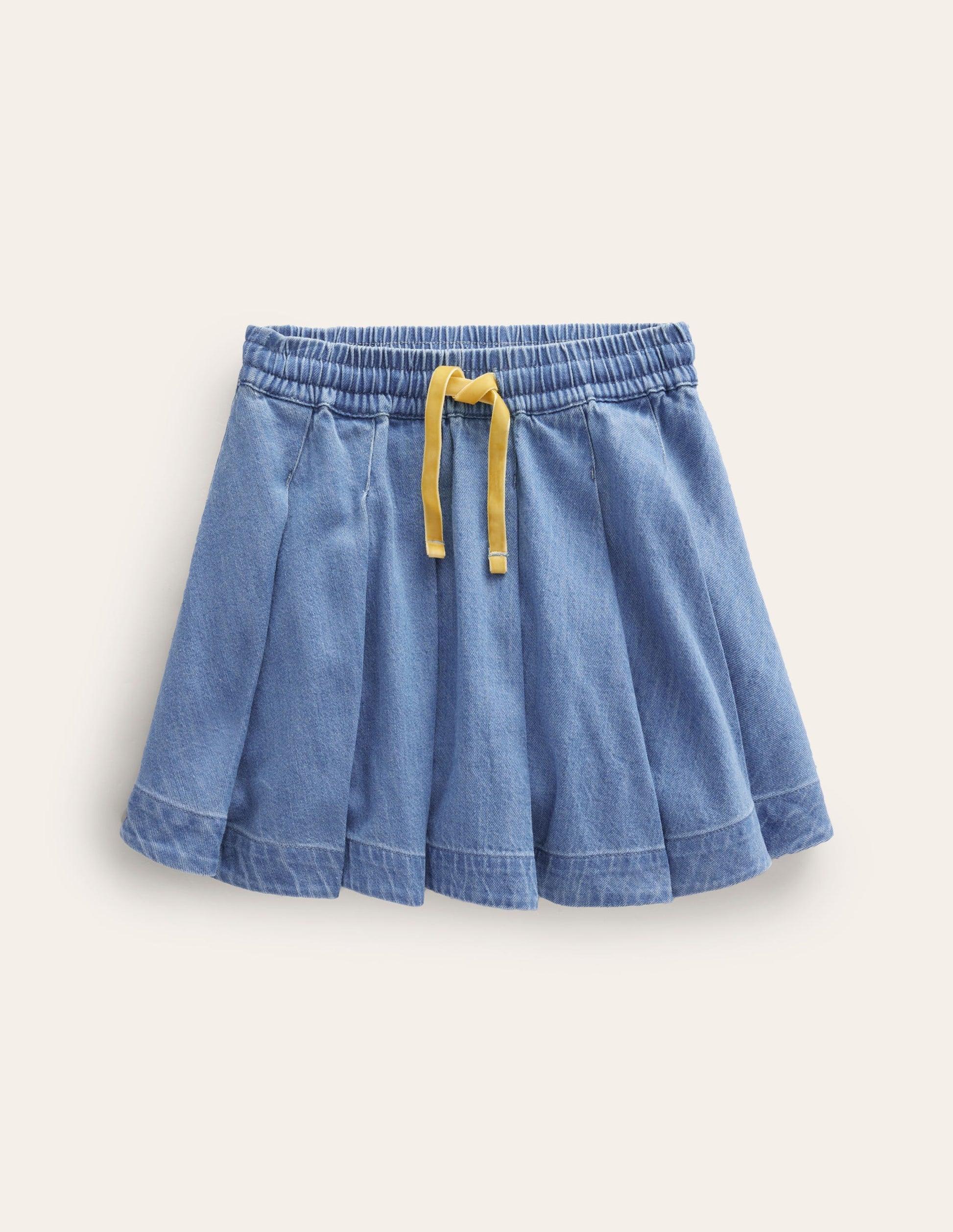 Pull-On Twirly Pleated Skirt-Light Vintage-1