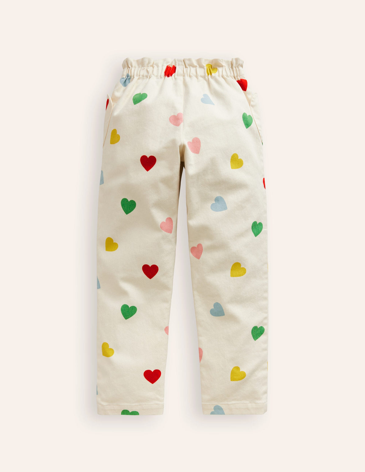 Heart Pocket Pull On Trousers-Multi Confetti Heart - Image 2