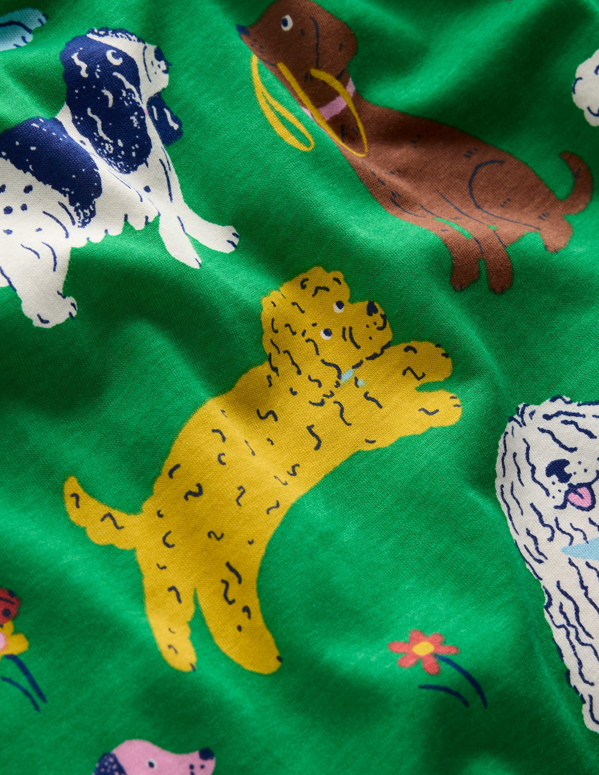 Long-Sleeved Fun Jersey Dress-Green Park Play Pets-6