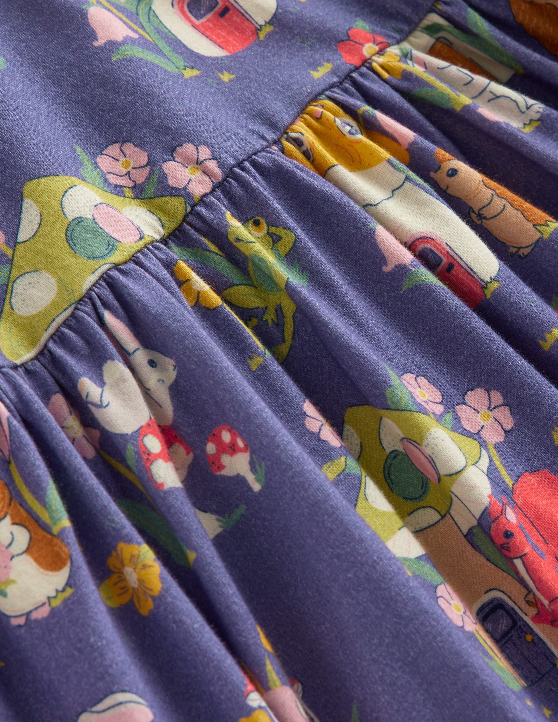 Long-Sleeved Fun Jersey Dress-Starboard Toadstool Village-3