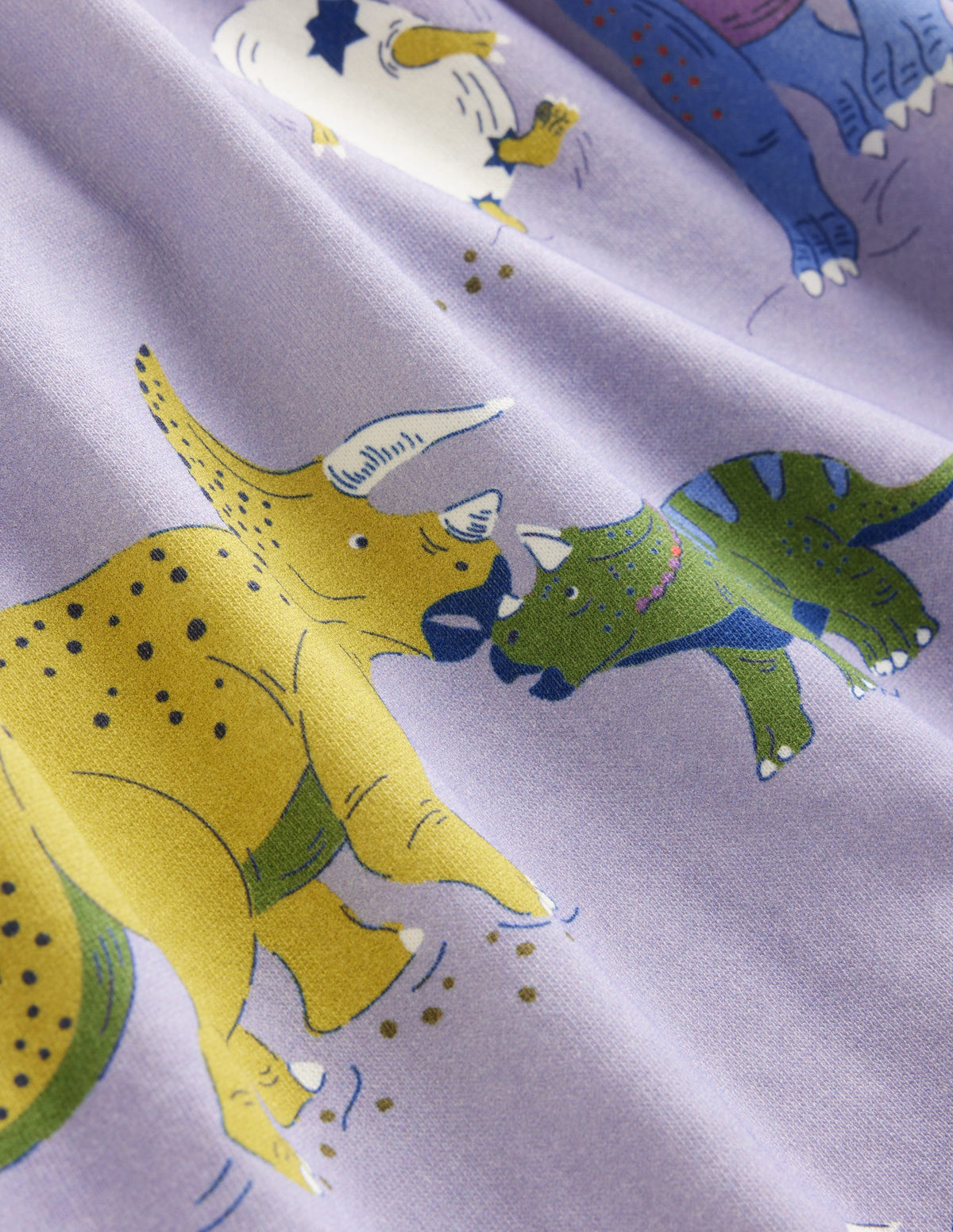 Loopback Sweatshirt Dress-Lilac Dino Family - Image 7