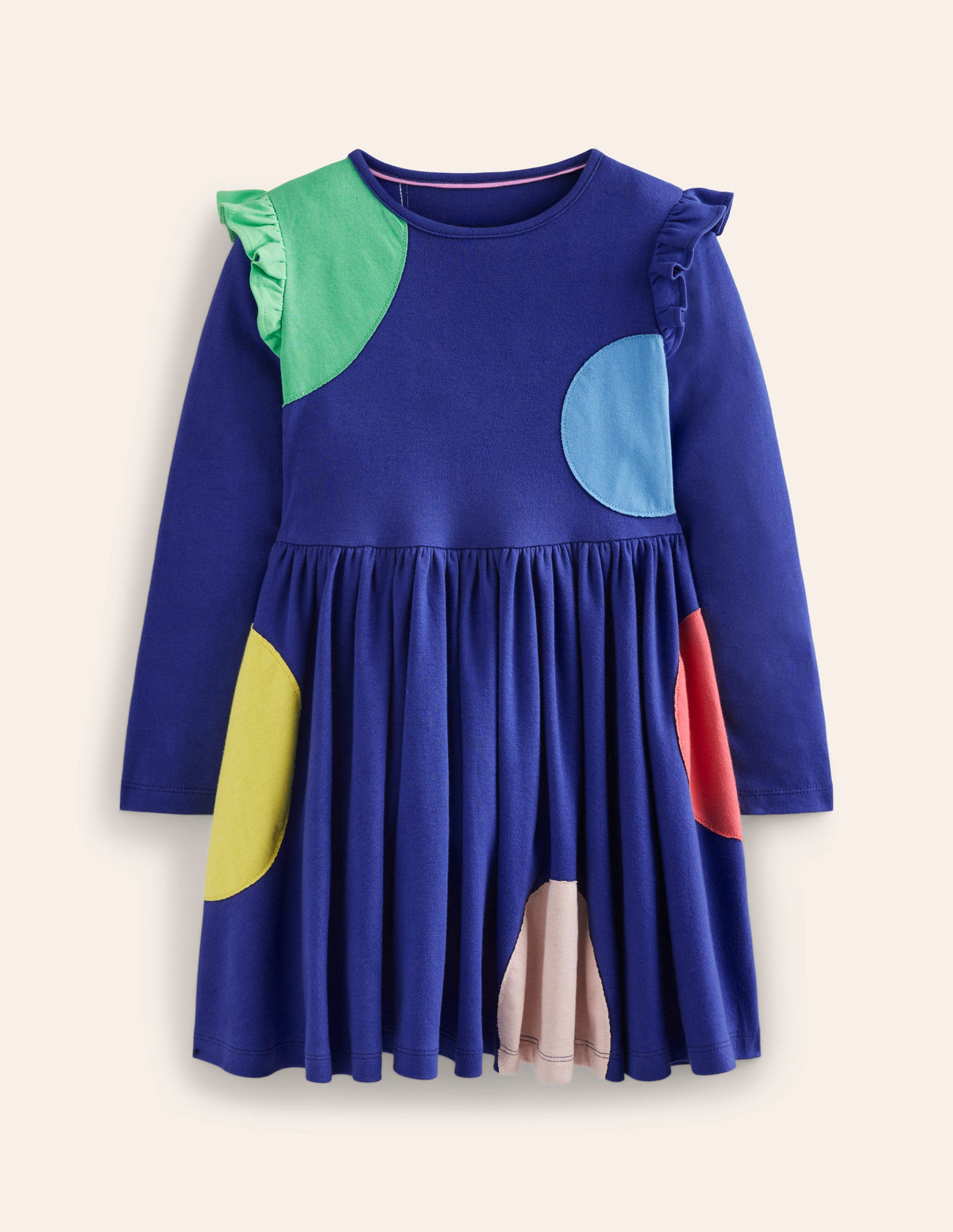 Mabel Twirly Ballerina Dress-Starboard Blue Spots - Image 1