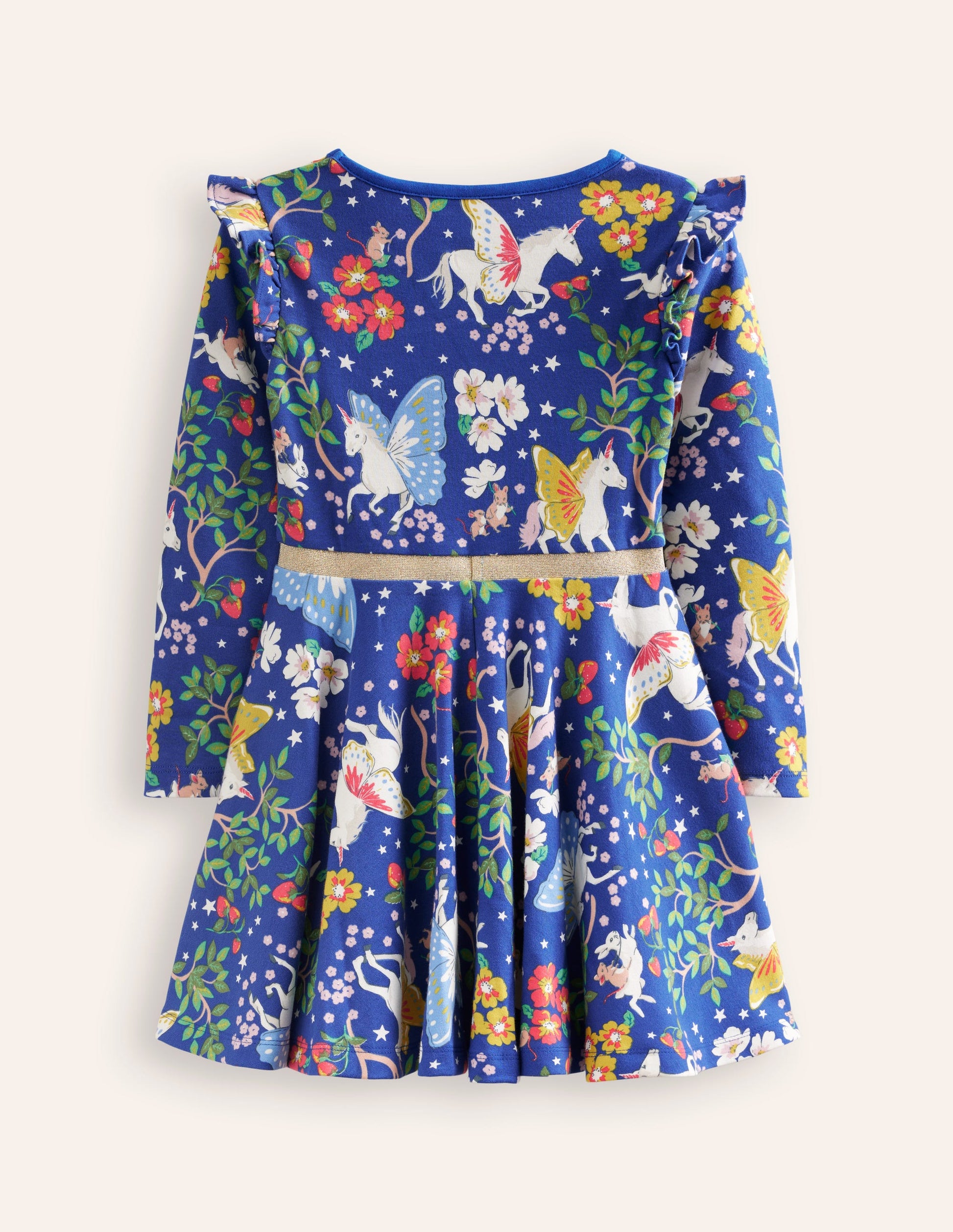 Mabel Twirly Ballerina Dress-Blue Enchanted Unicorn-2