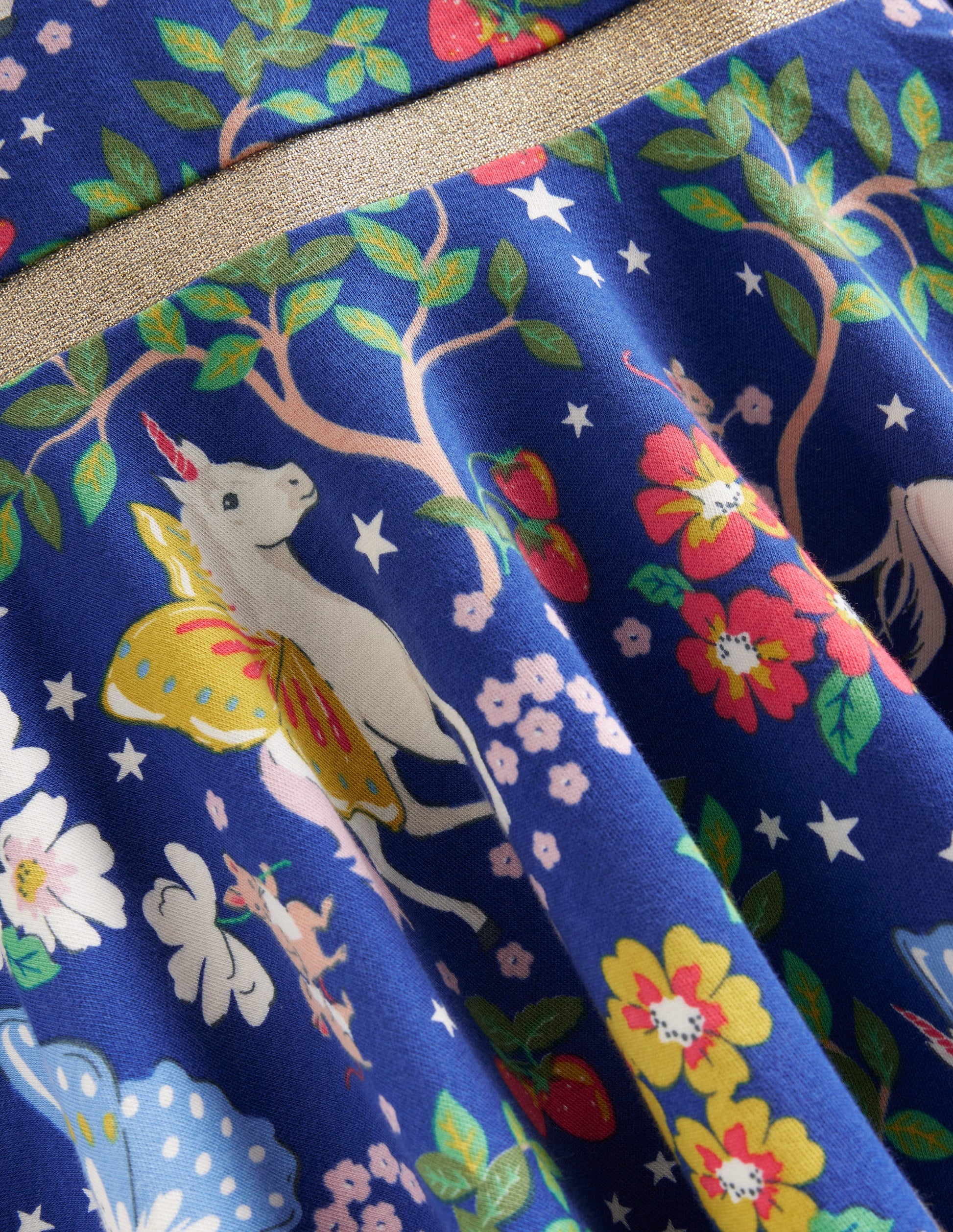 Mabel Twirly Ballerina Dress-Blue Enchanted Unicorn-3