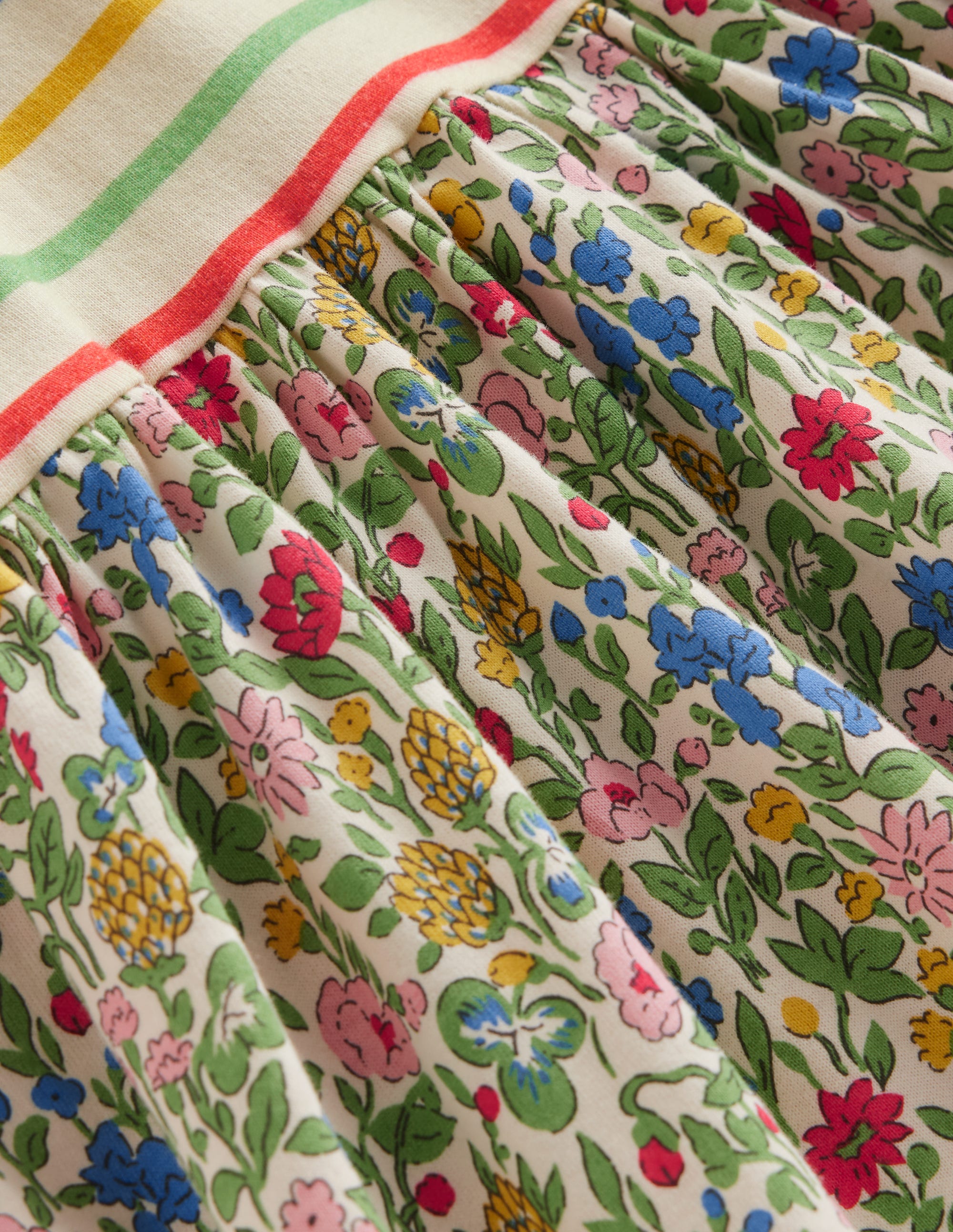 Hotchpotch Jersey Dress-Multi Meadow Floral - Image 3
