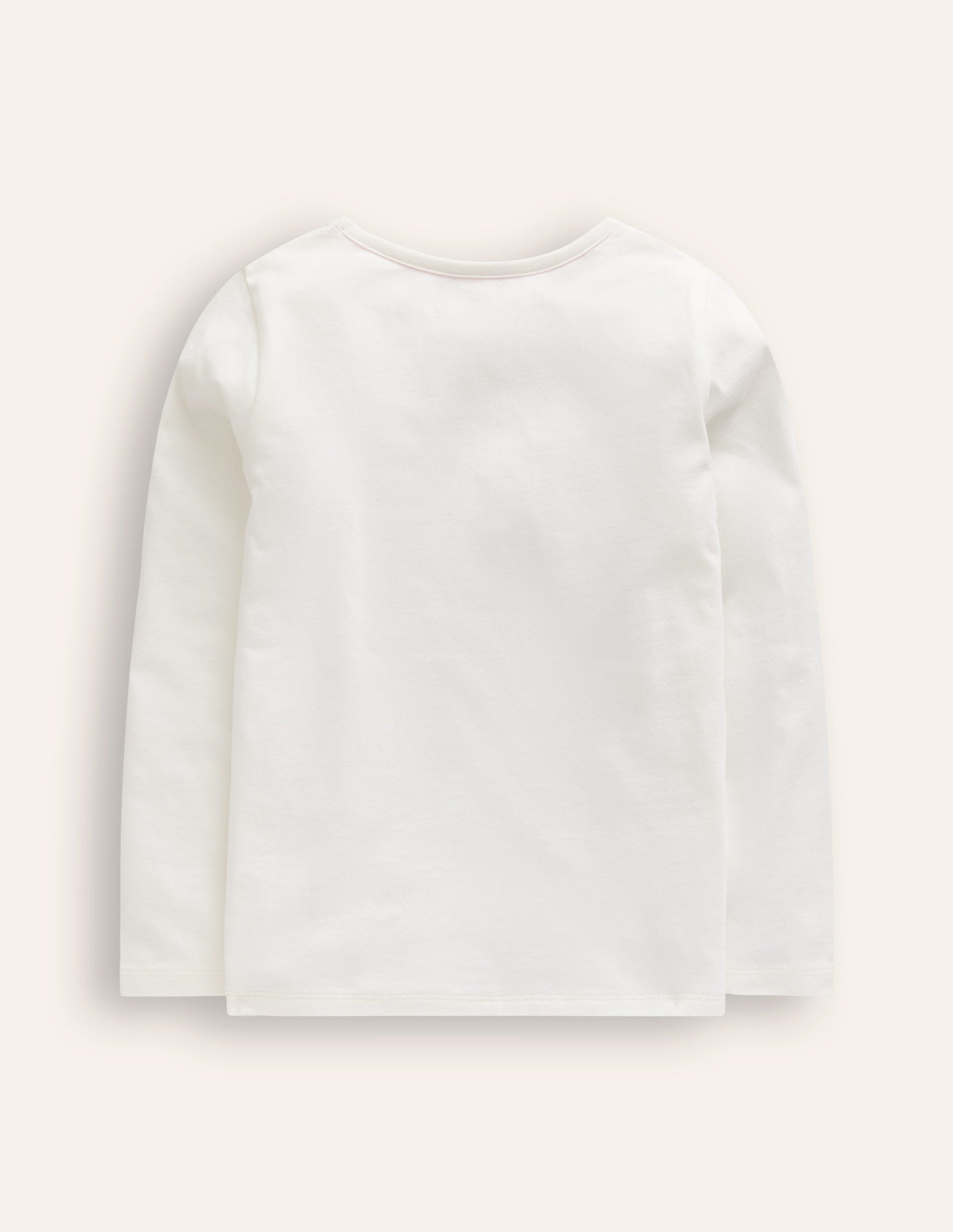 Appliqué Long Sleeve Top-Ivory Queen Mouse-2