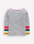Ella Breton-Ivory/Navy Multi Cuff