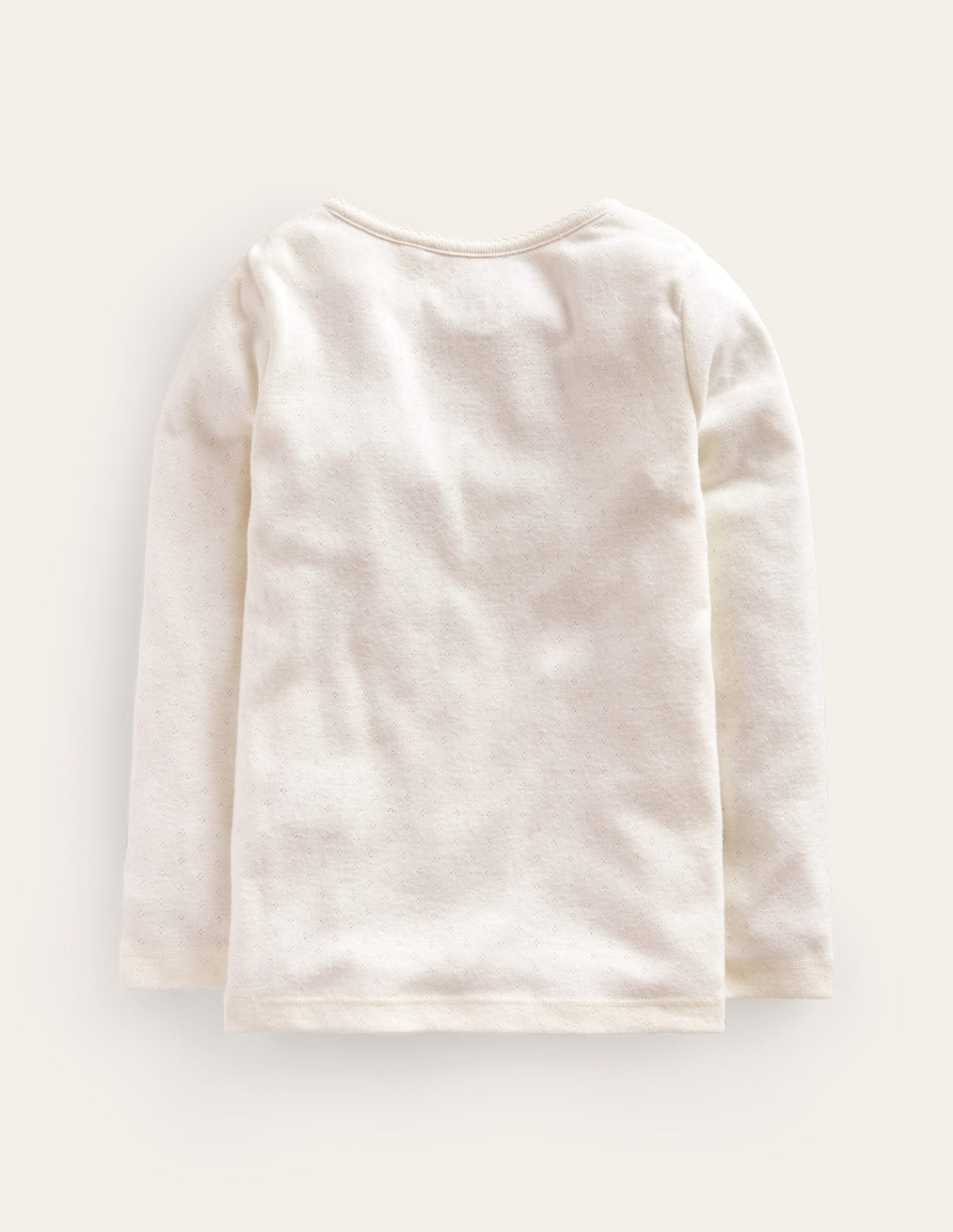 Henley Pointelle Top-Ivory - Image 2