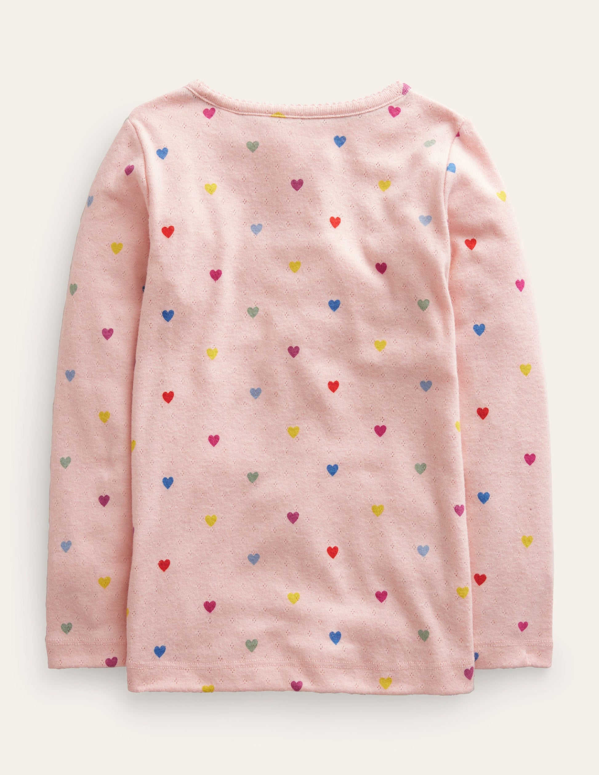Henley Pointelle Top-Provence Pink Hearts-2
