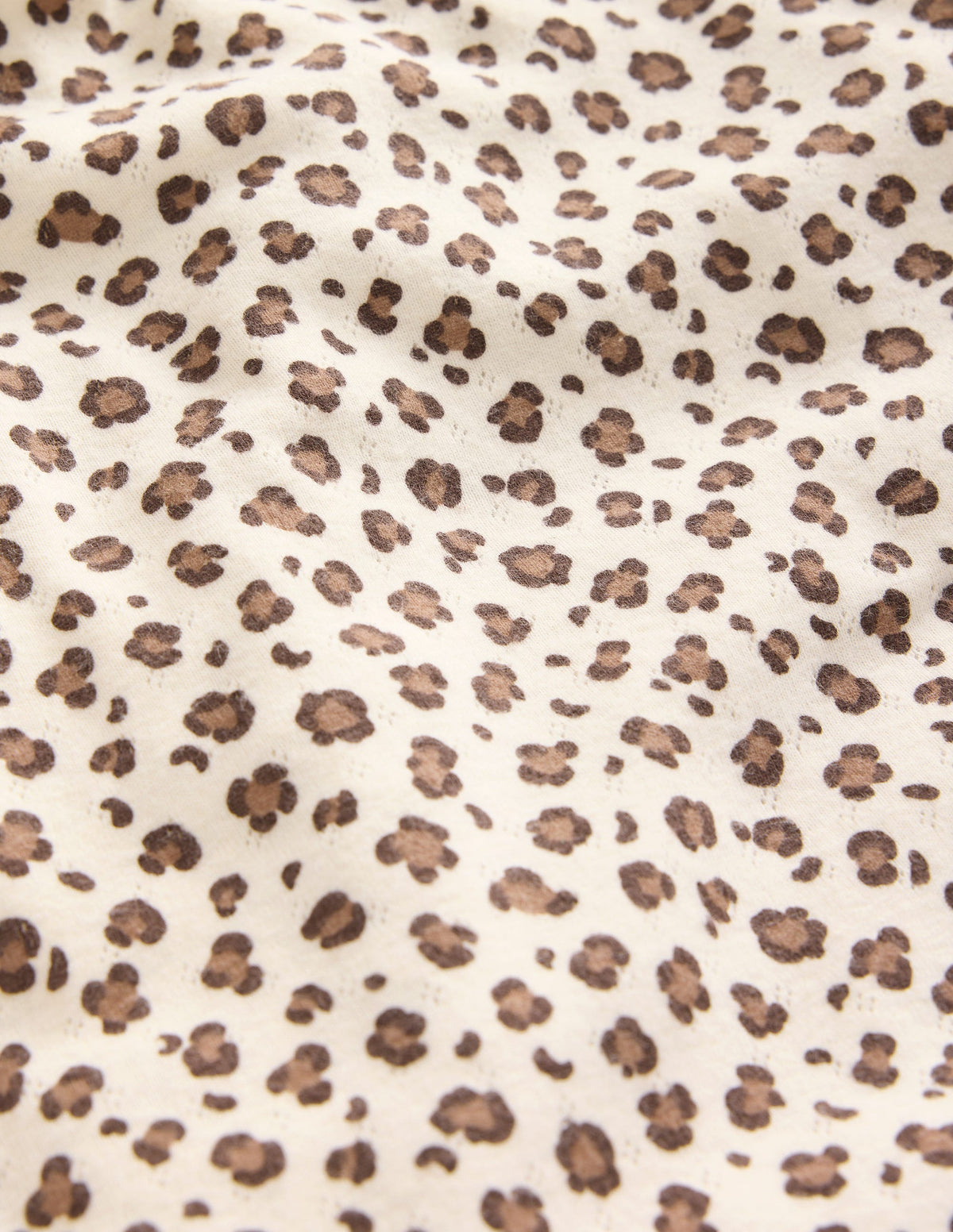 Long Sleeve Pointelle Top-Leopard-3