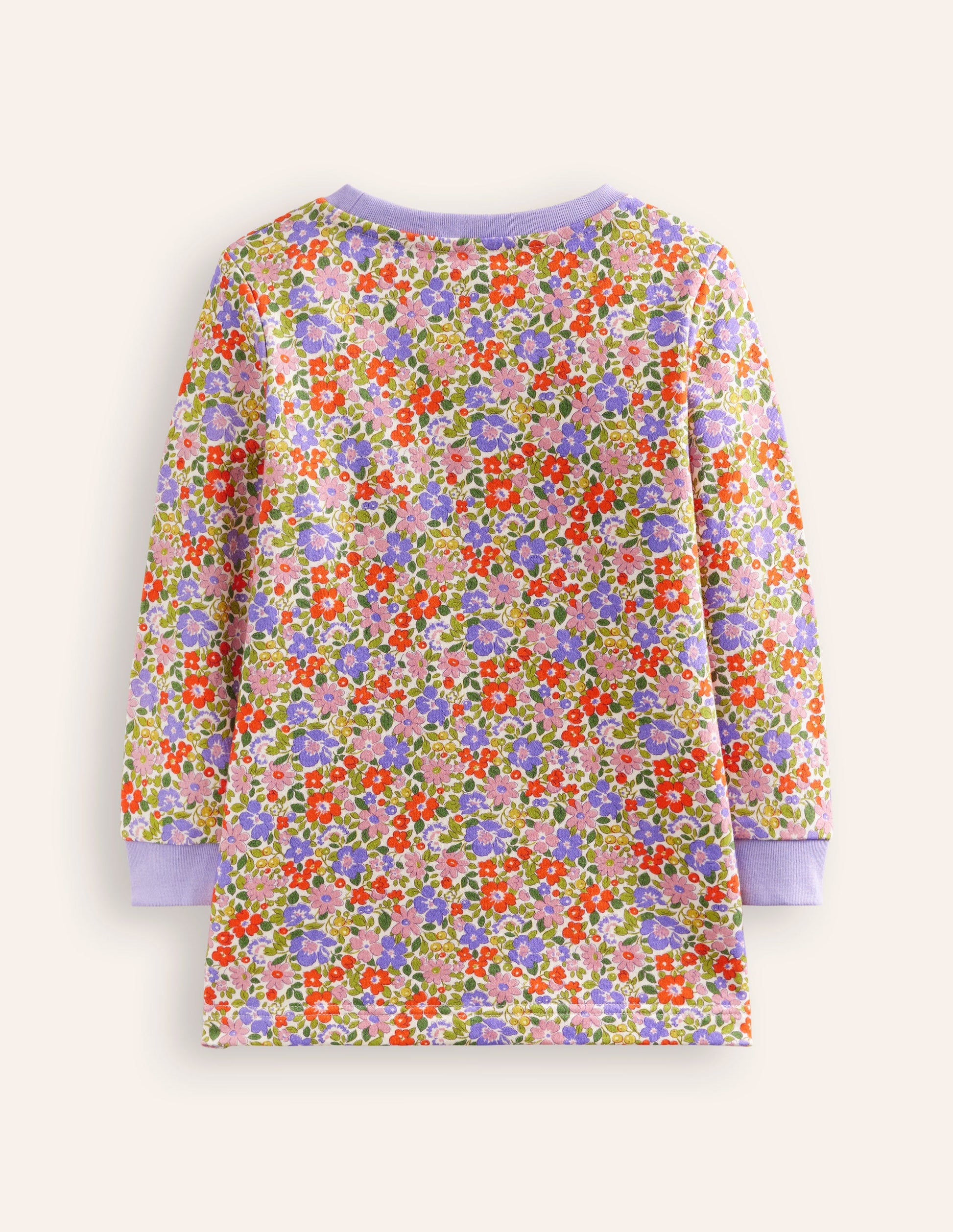 Appliqué Bag Tunic-Aster Purple Flowerbed Pumpkin-2