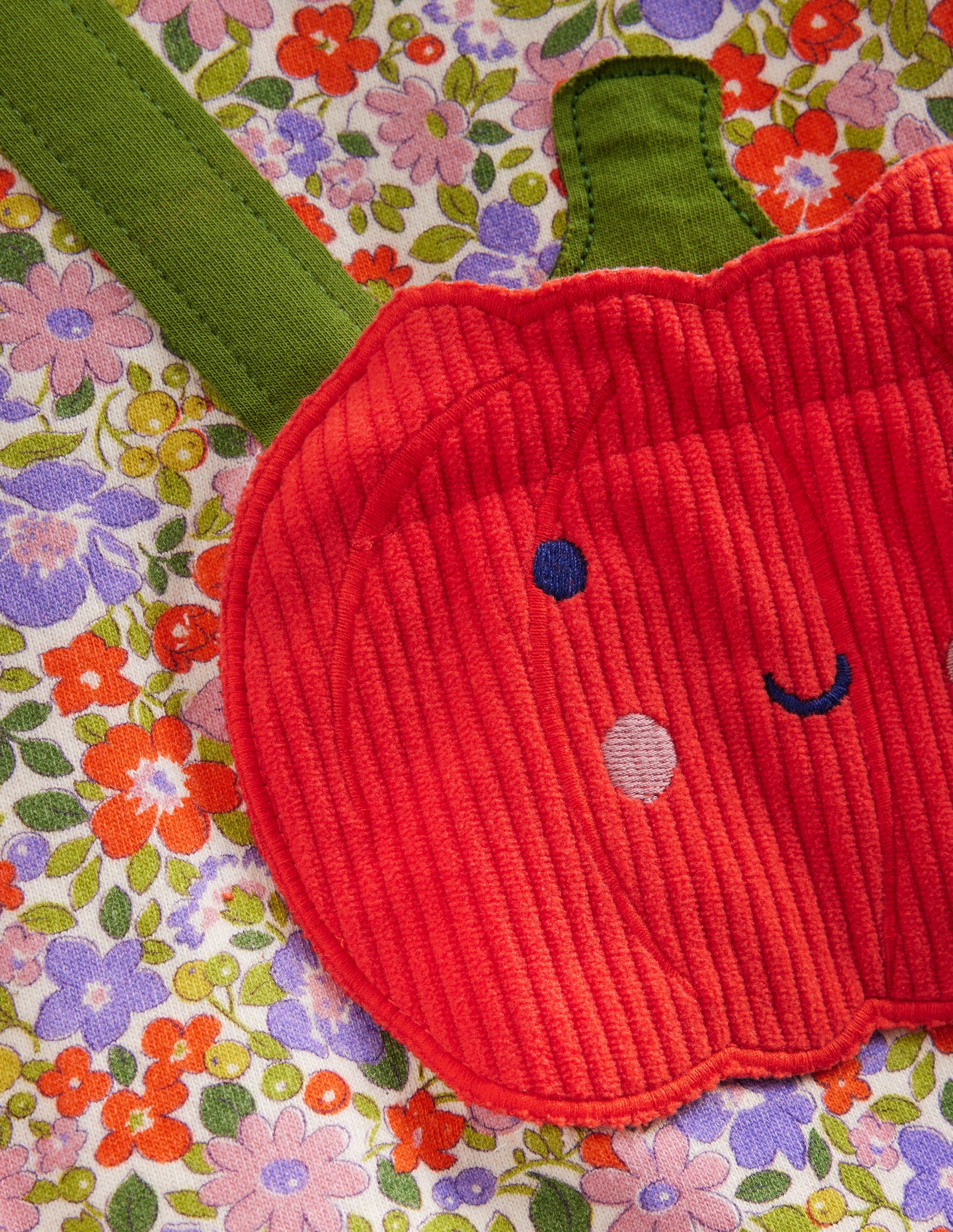 Appliqué Bag Tunic-Aster Purple Flowerbed Pumpkin-3