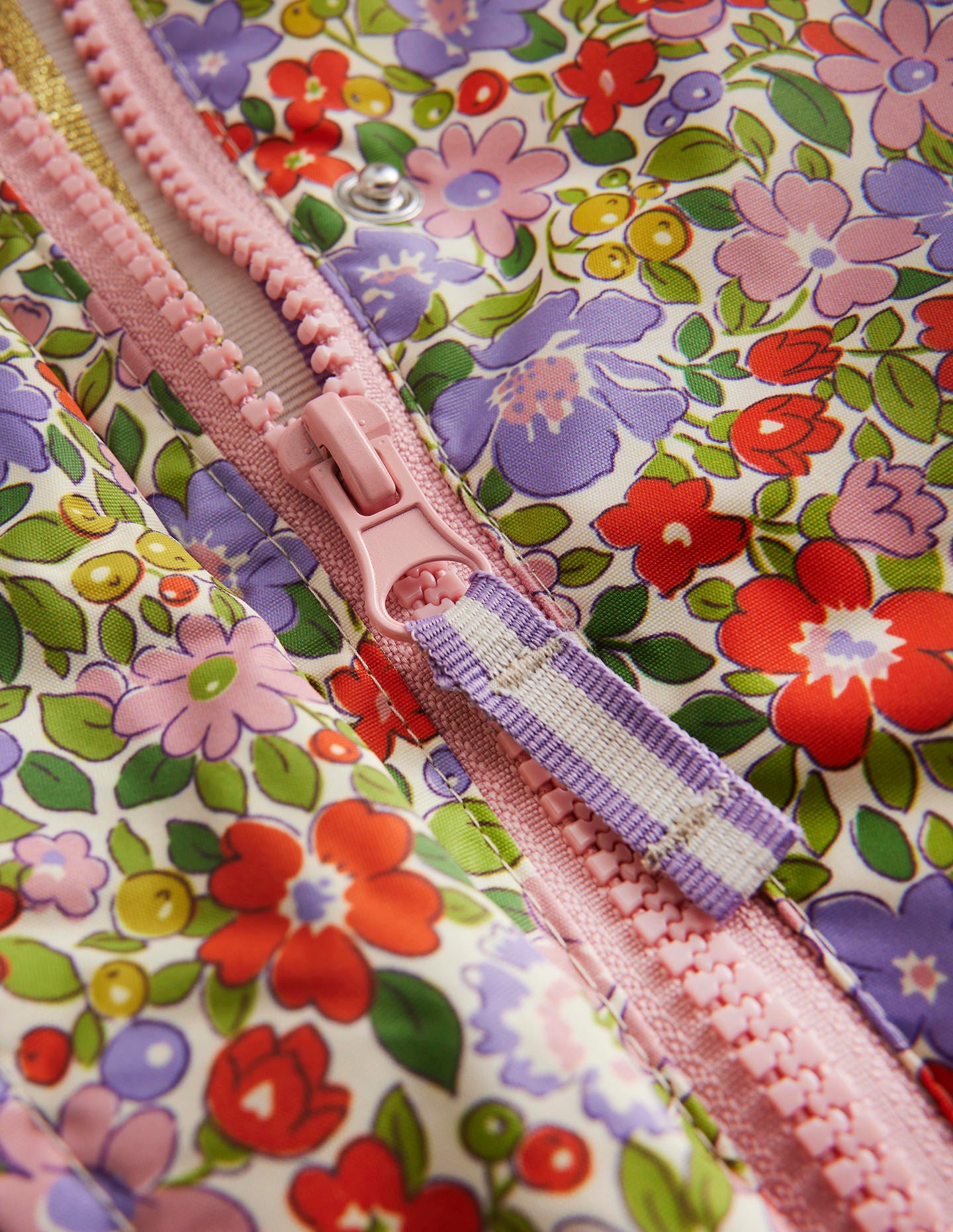 Sherpa Lined Anorak-Aster Purple Flowerbed - Image 4