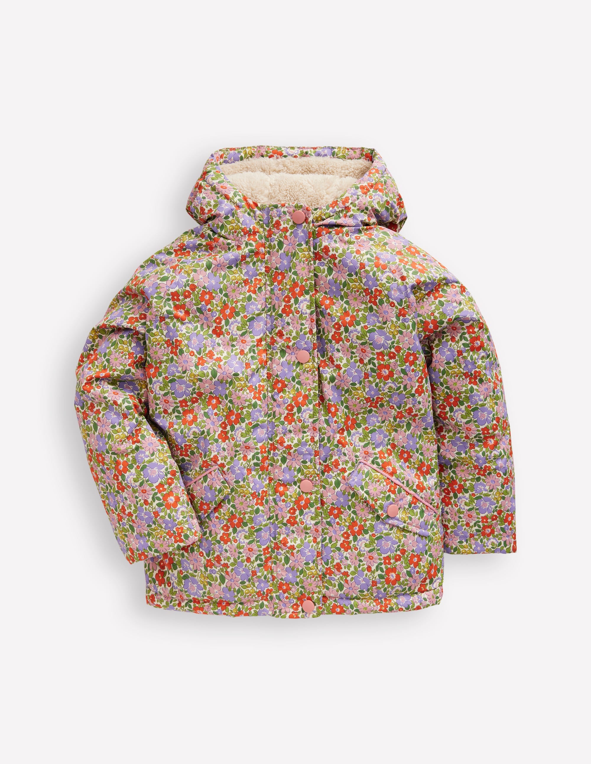 Sherpa Lined Anorak-Aster Purple Flowerbed - Image 2