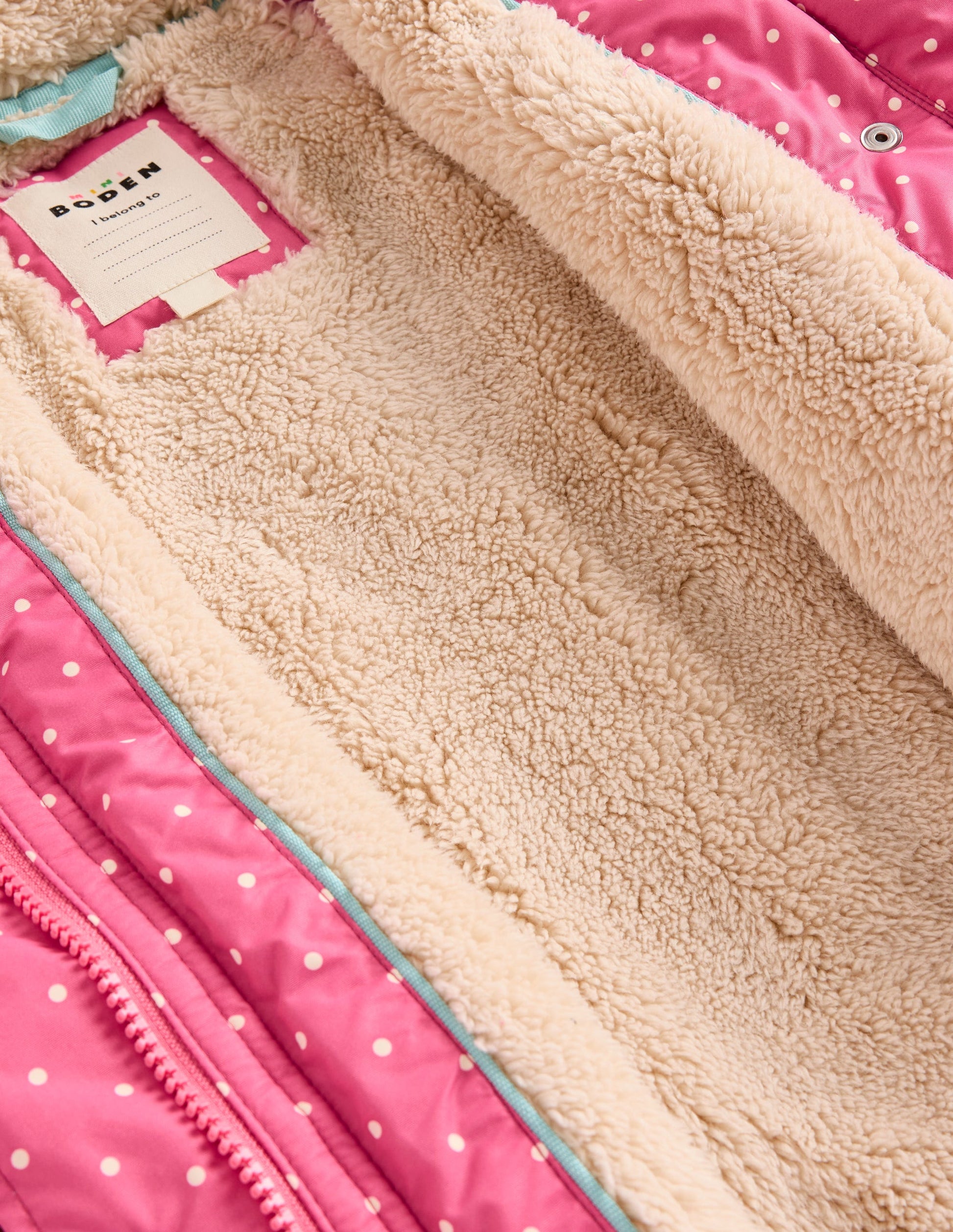 Sherpa Lined Anorak-Rose Pink Peeking Cats-5