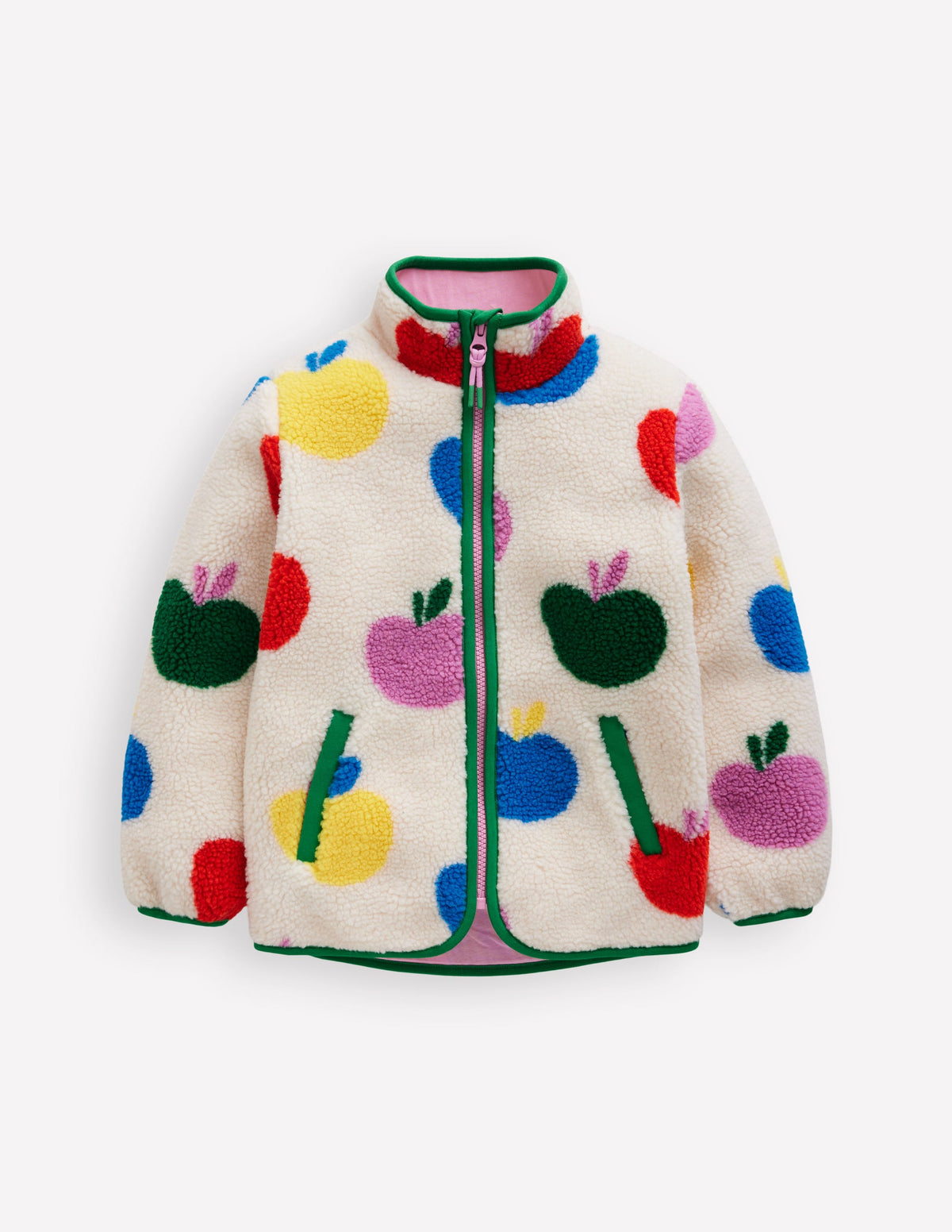 Eden Borg Zip-Through Jacket-Multi Large Apples - Image 1