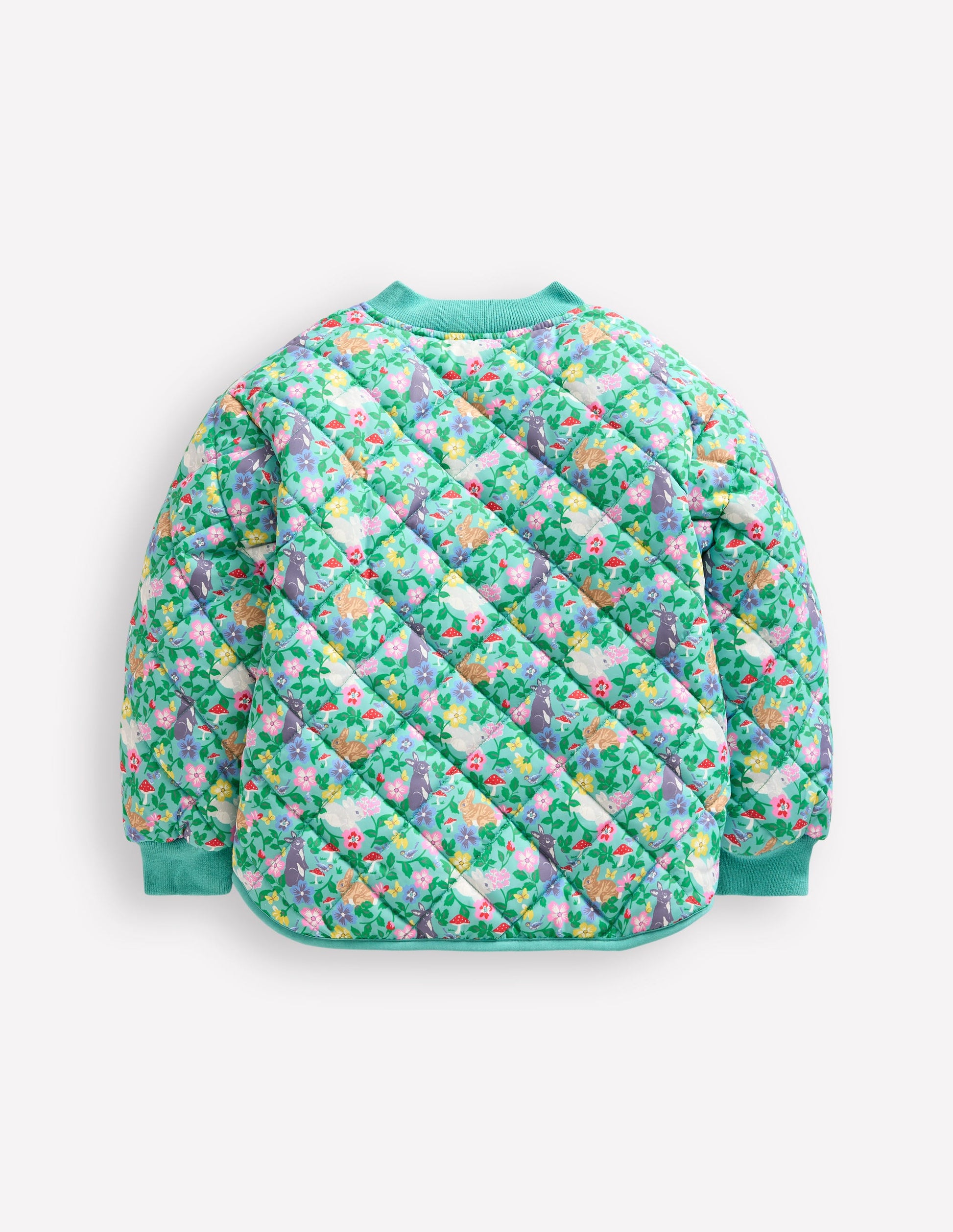 Fun Quilted Bomber Jacket-Brook Blue Bunny Field-2
