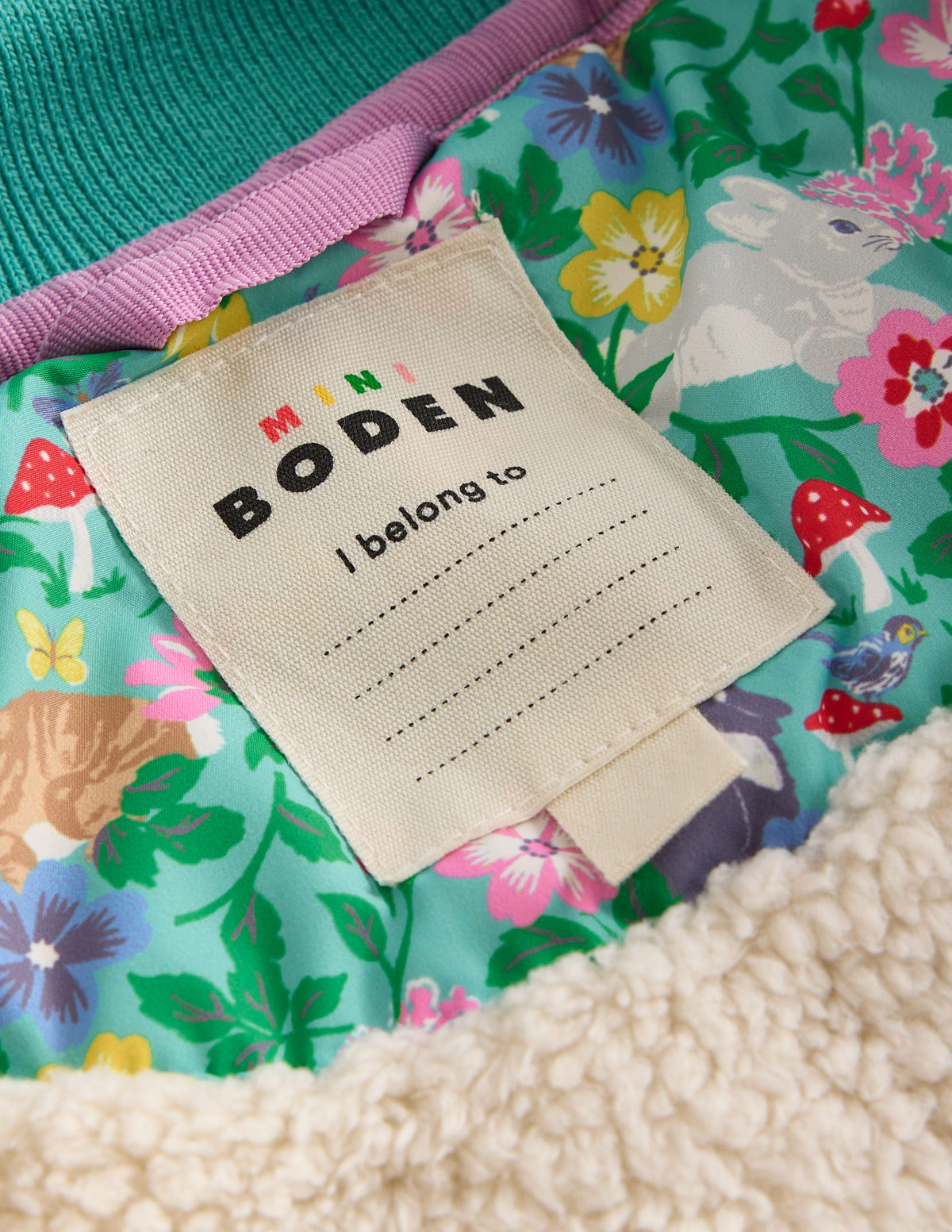 Fun Quilted Bomber Jacket-Brook Blue Bunny Field-4