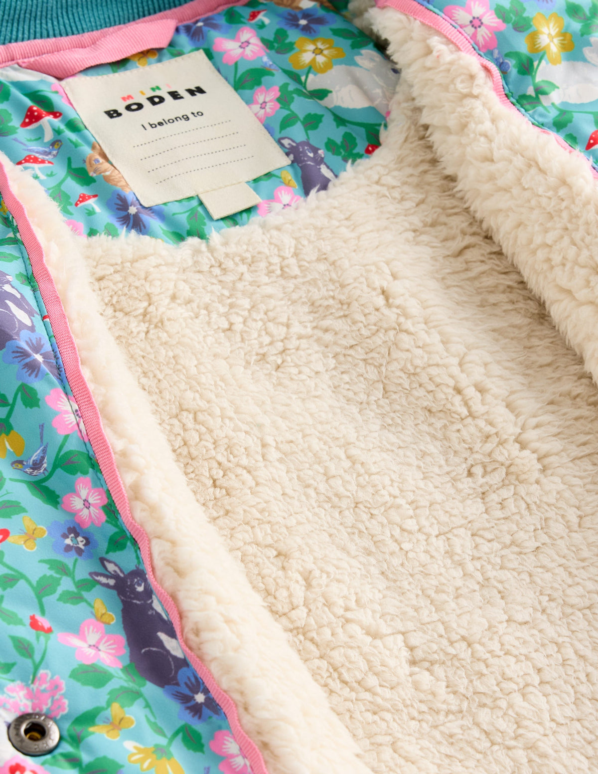Fun Quilted Bomber Jacket-Brook Blue Bunny Field-5