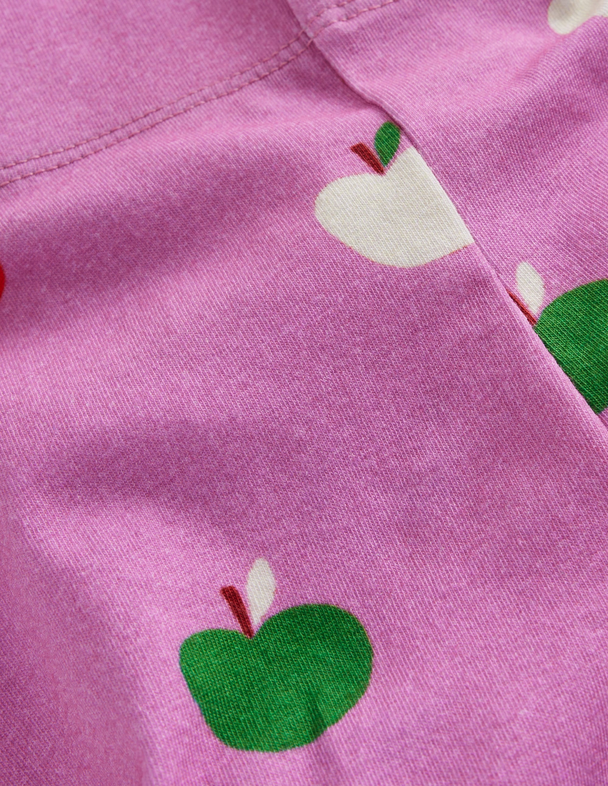 Everyday Fun Leggings-Vintage Mauve Rainbow Apples - Image 5