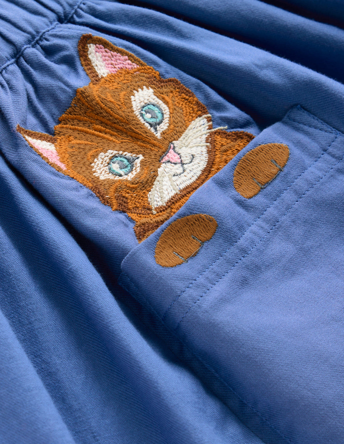 Superstitch Pocket Skirt-Bluejay Kittens-3