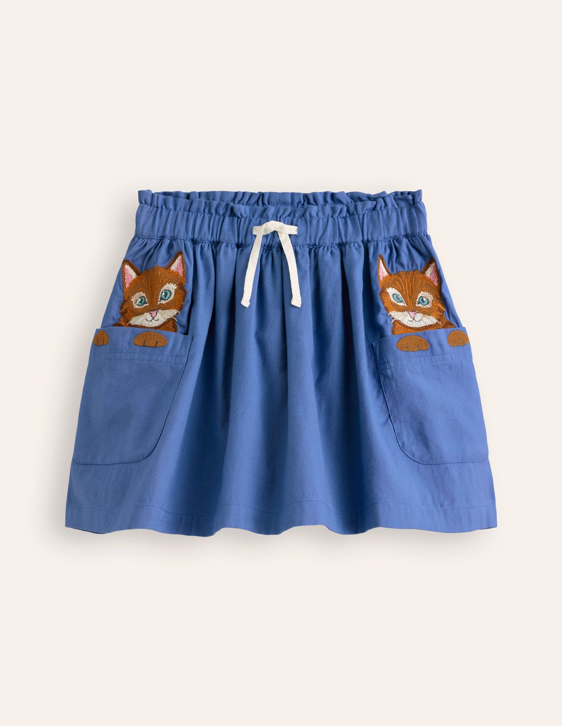 Superstitch Pocket Skirt-Bluejay Kittens-1