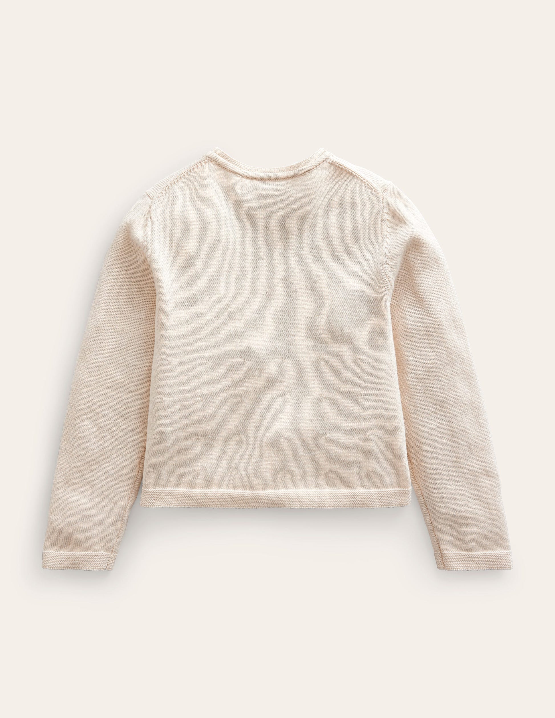 Pointelle Cotton Cardigan-Ecru-2