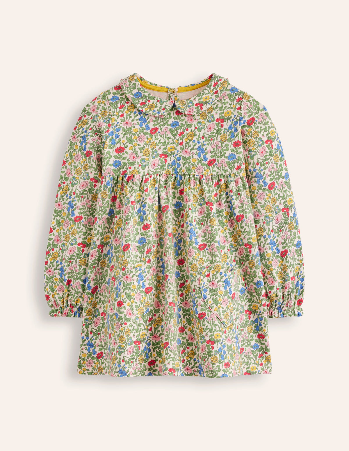Collared Tunic-Multi Meadow Floral - Image 3