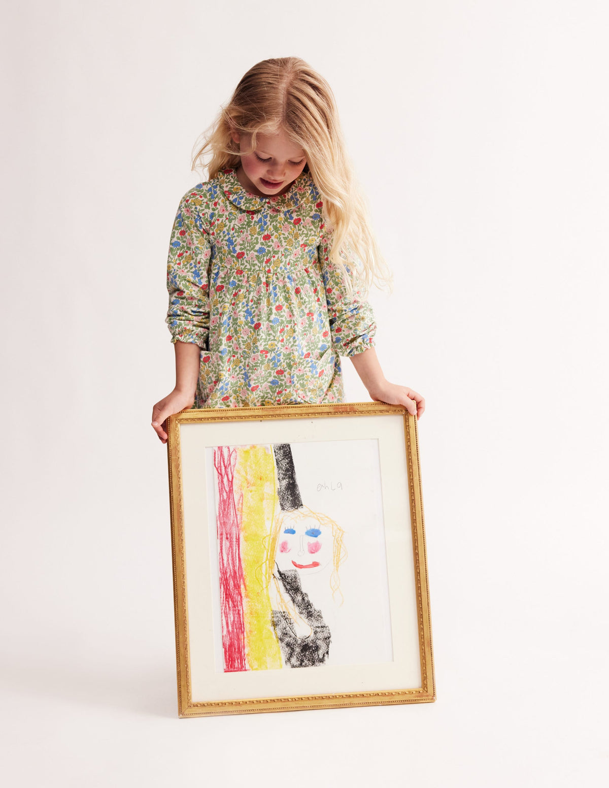 Collared Tunic-Multi Meadow Floral-1