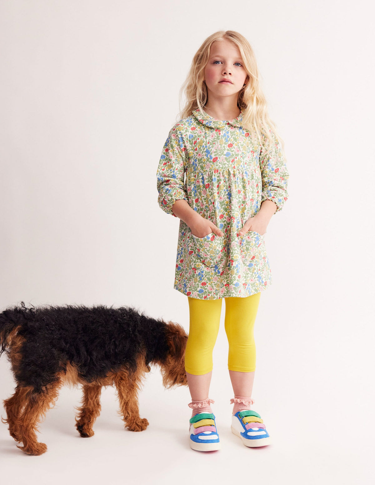 Collared Tunic-Multi Meadow Floral - Image 6