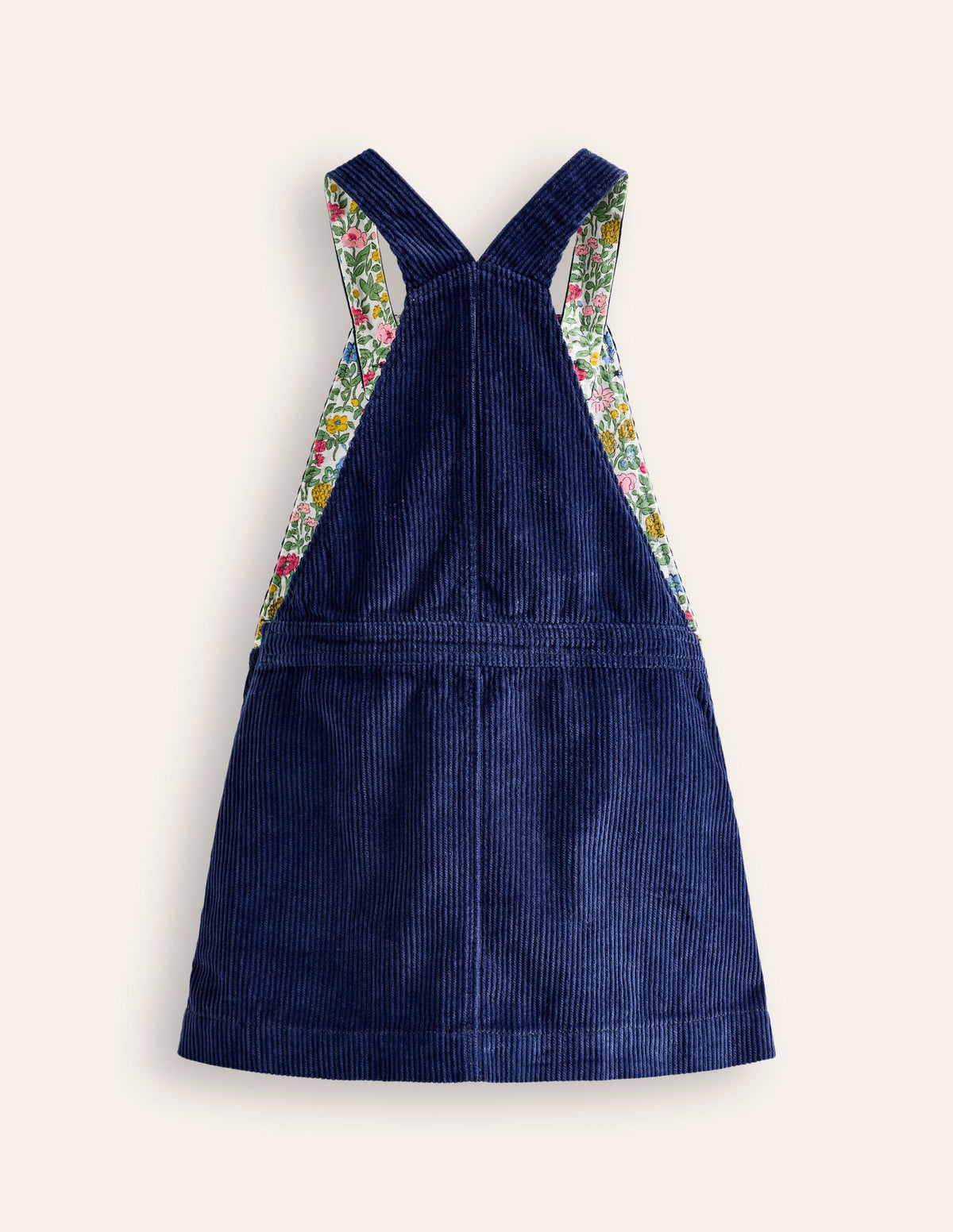 Dungaree Dress-College Navy Cord - Image 2