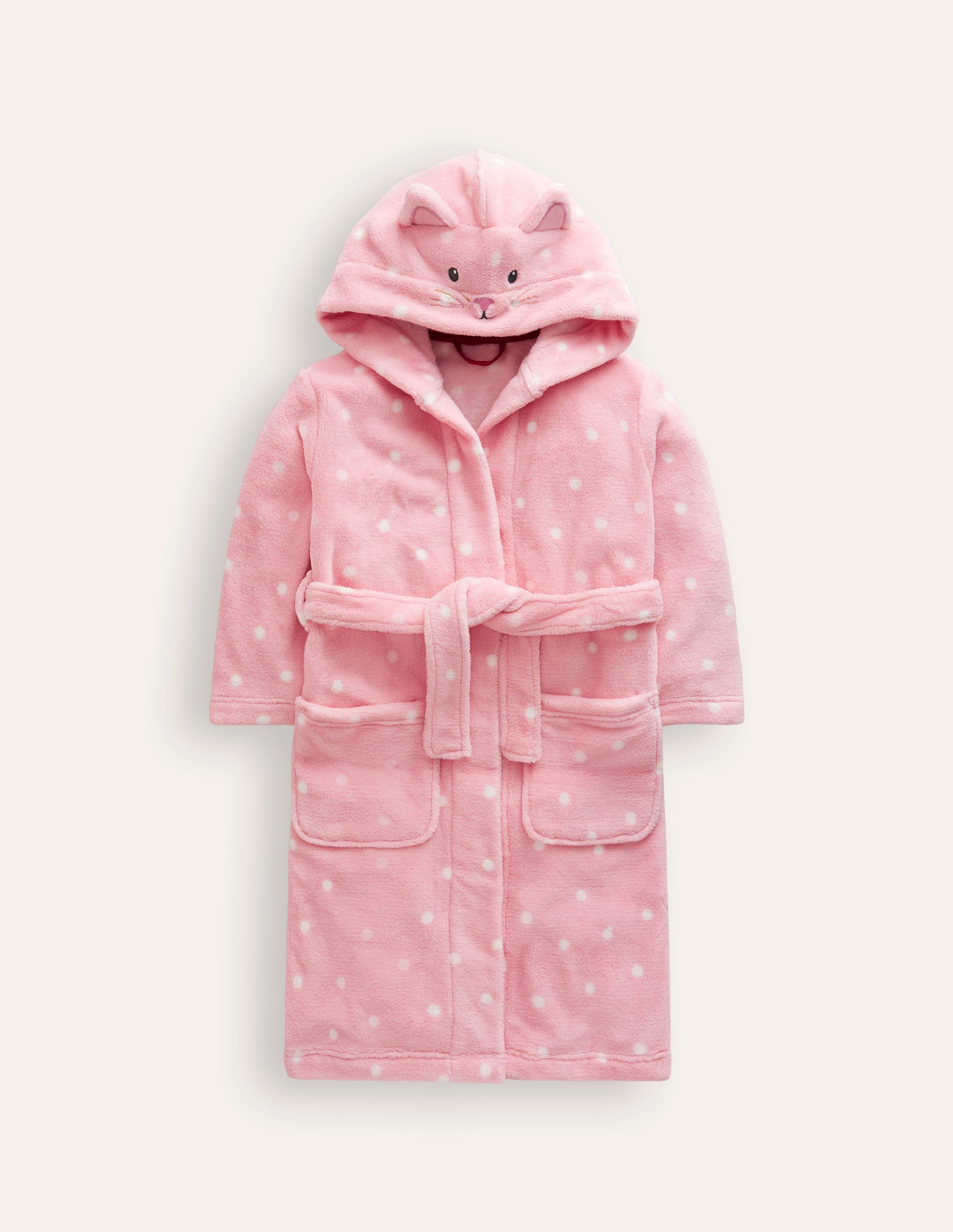Dressing Gown-Boto Pink Cat-1