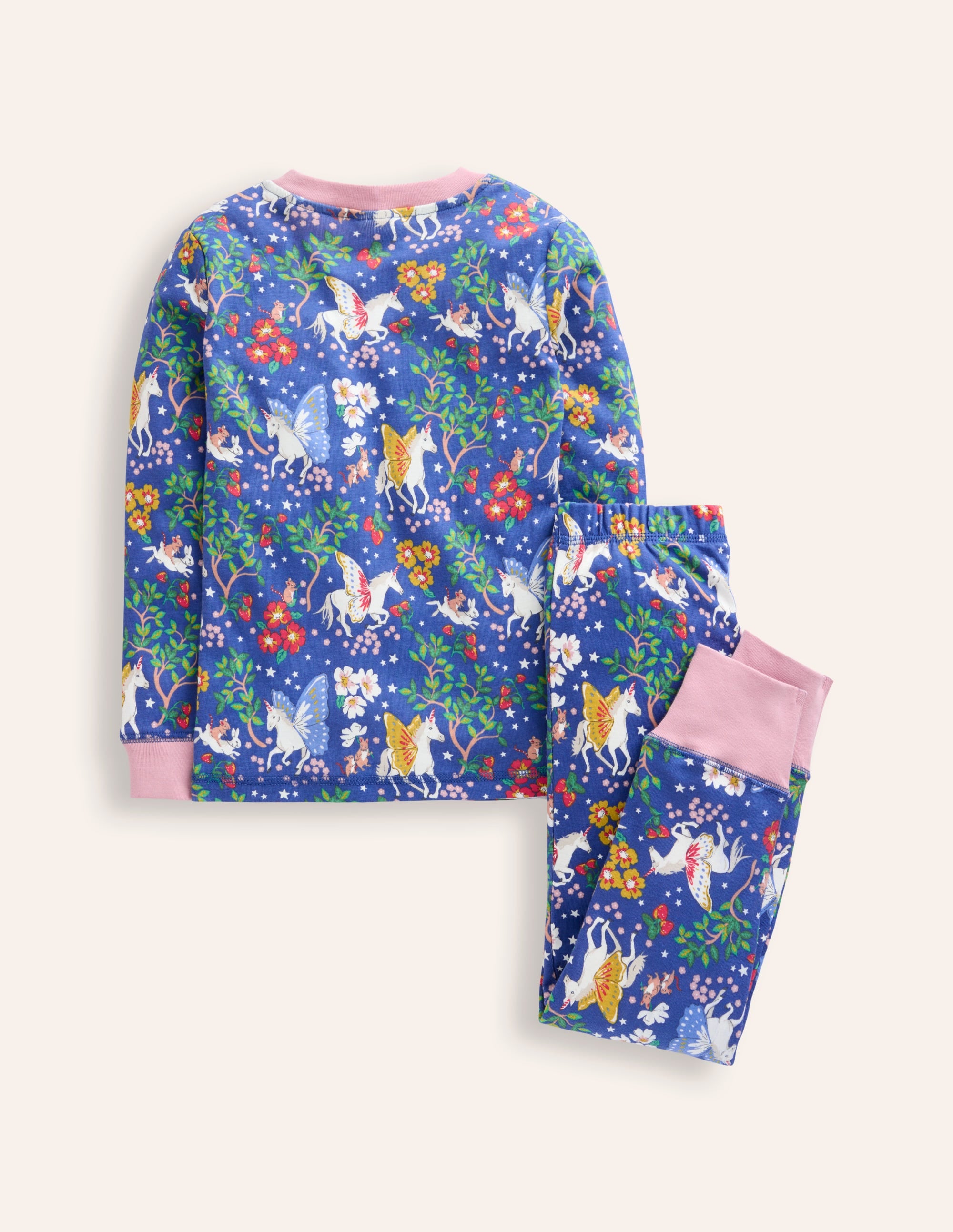Snug Glow-In-The-Dark Pyjamas-Bluejay Unicorn - Image 2