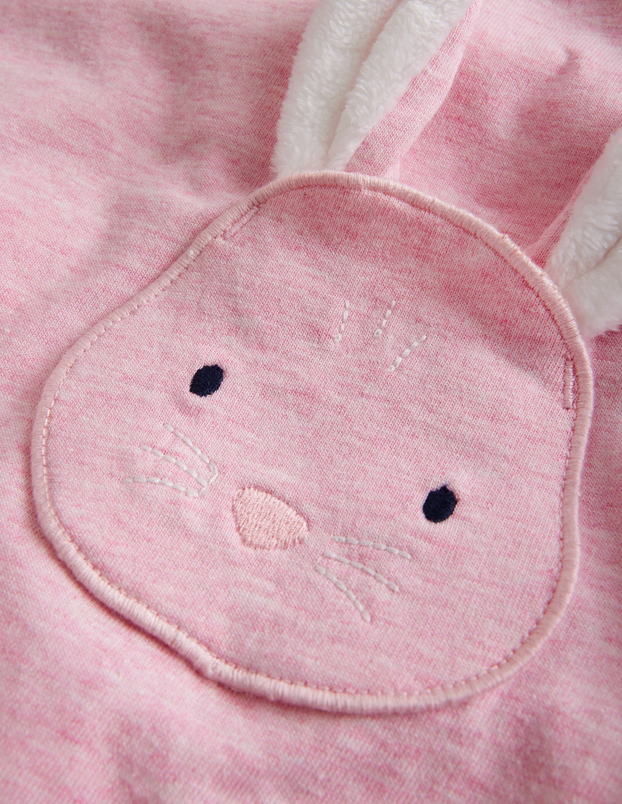 Appliqué Motif T-shirt-Pink Marl - Image 3