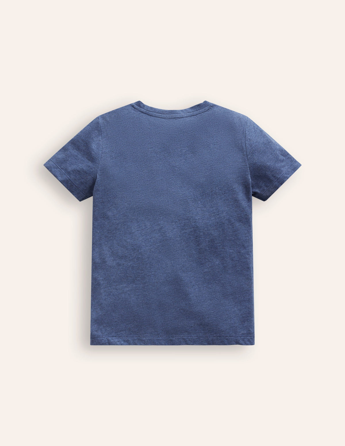 Appliqué Motif T-shirt-Starboard Blue Marl-4