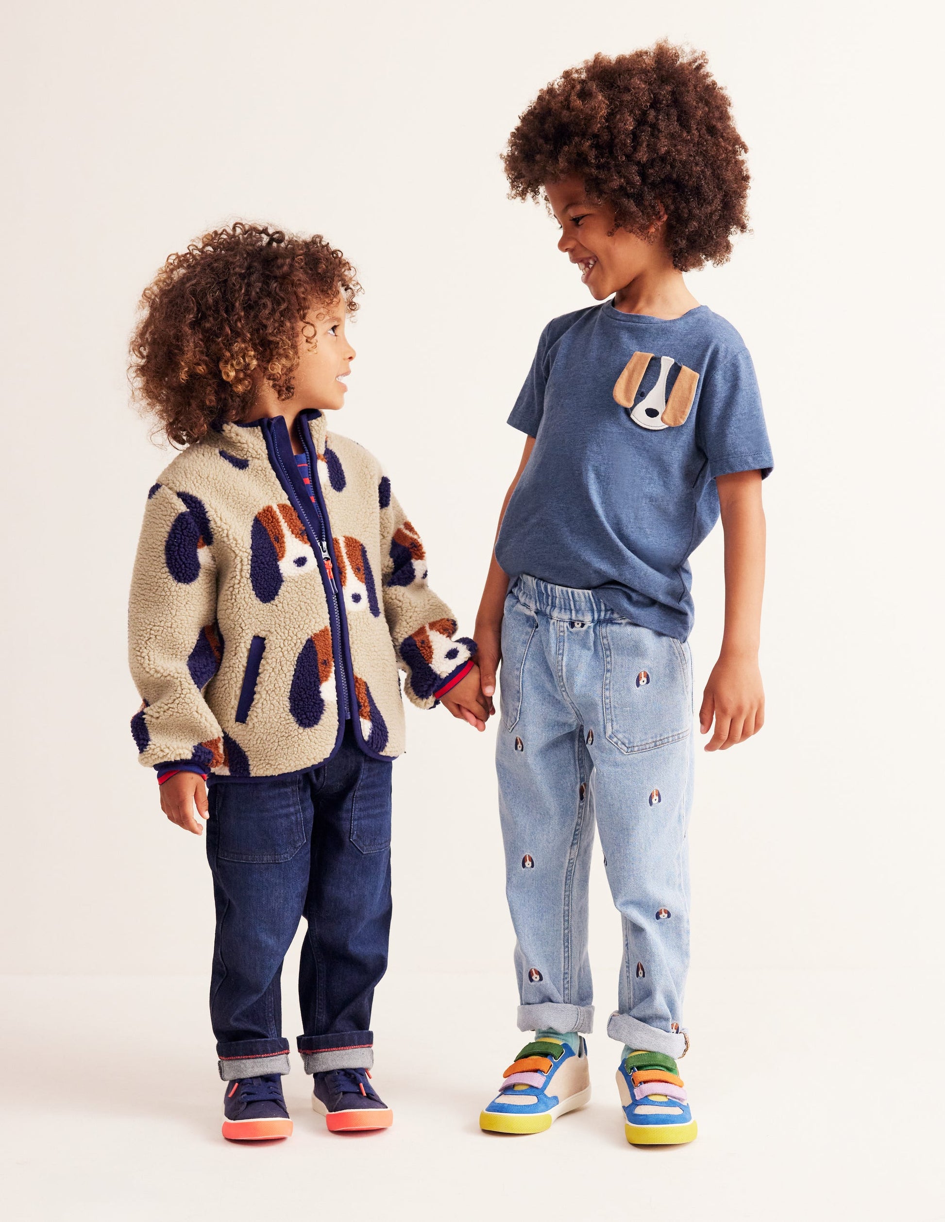 Appliqué Motif T-shirt-Starboard Blue Marl-1