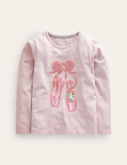 Puff Sleeve Logo Top-French Pink-1