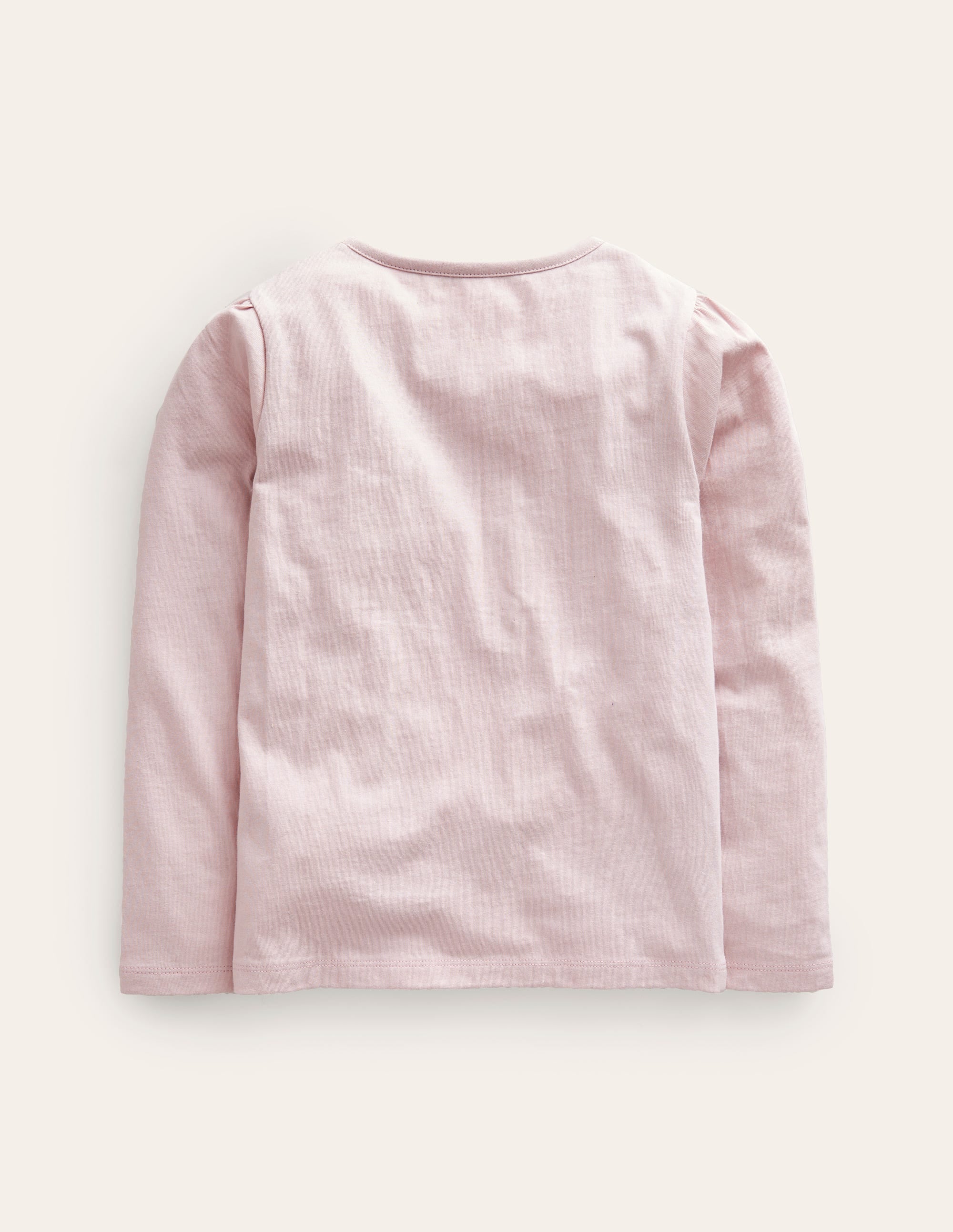 Puff Sleeve Logo Top-French Pink - Image 2