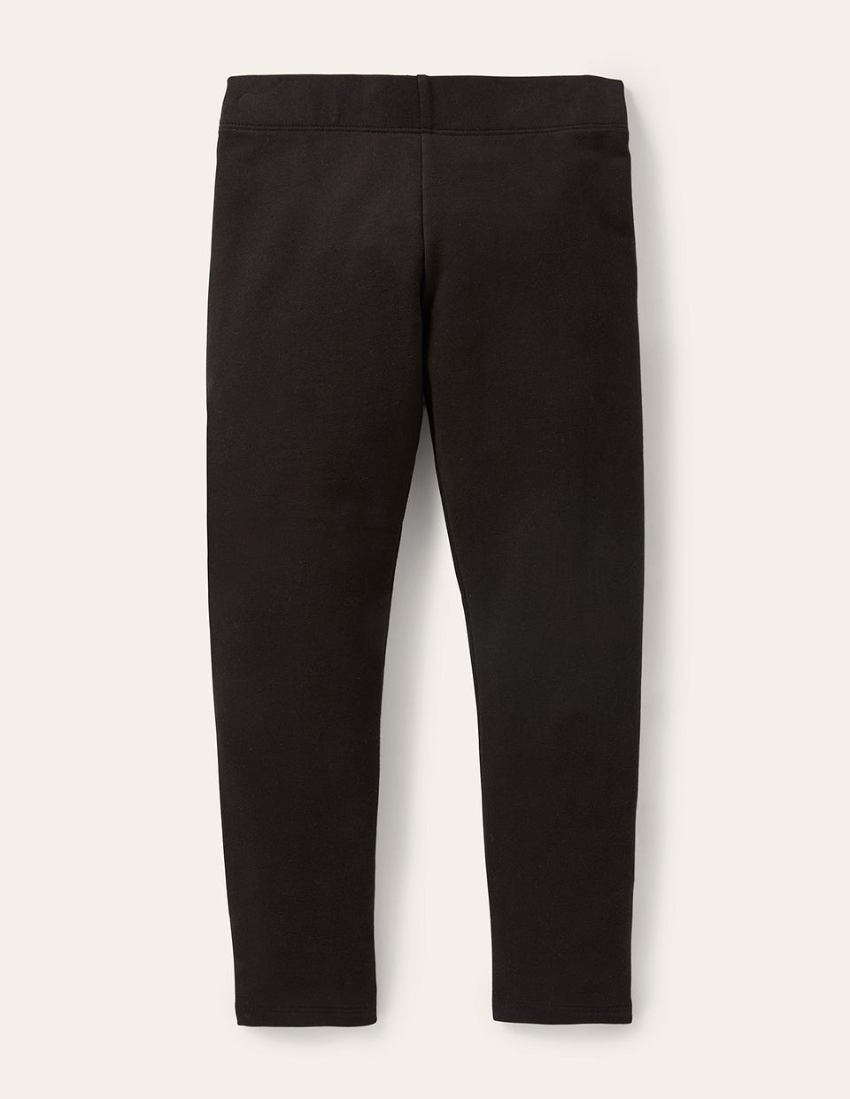 Plain Cosy Leggings-Black-1